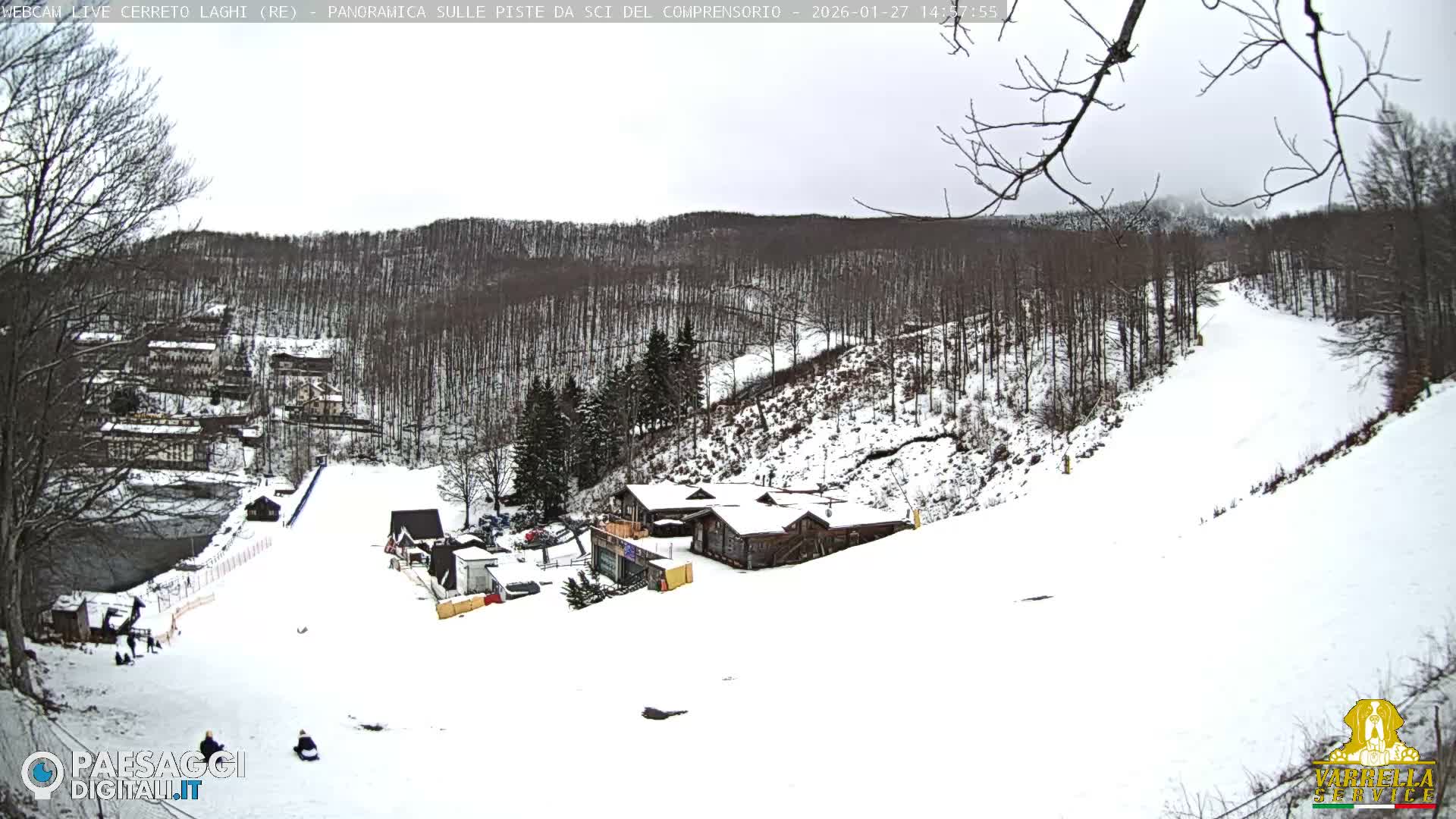 Cerreto Laghi Lakes & Ski Lifts Live Cam -  Reggio Emilia, Emilia-Romagna, Italy