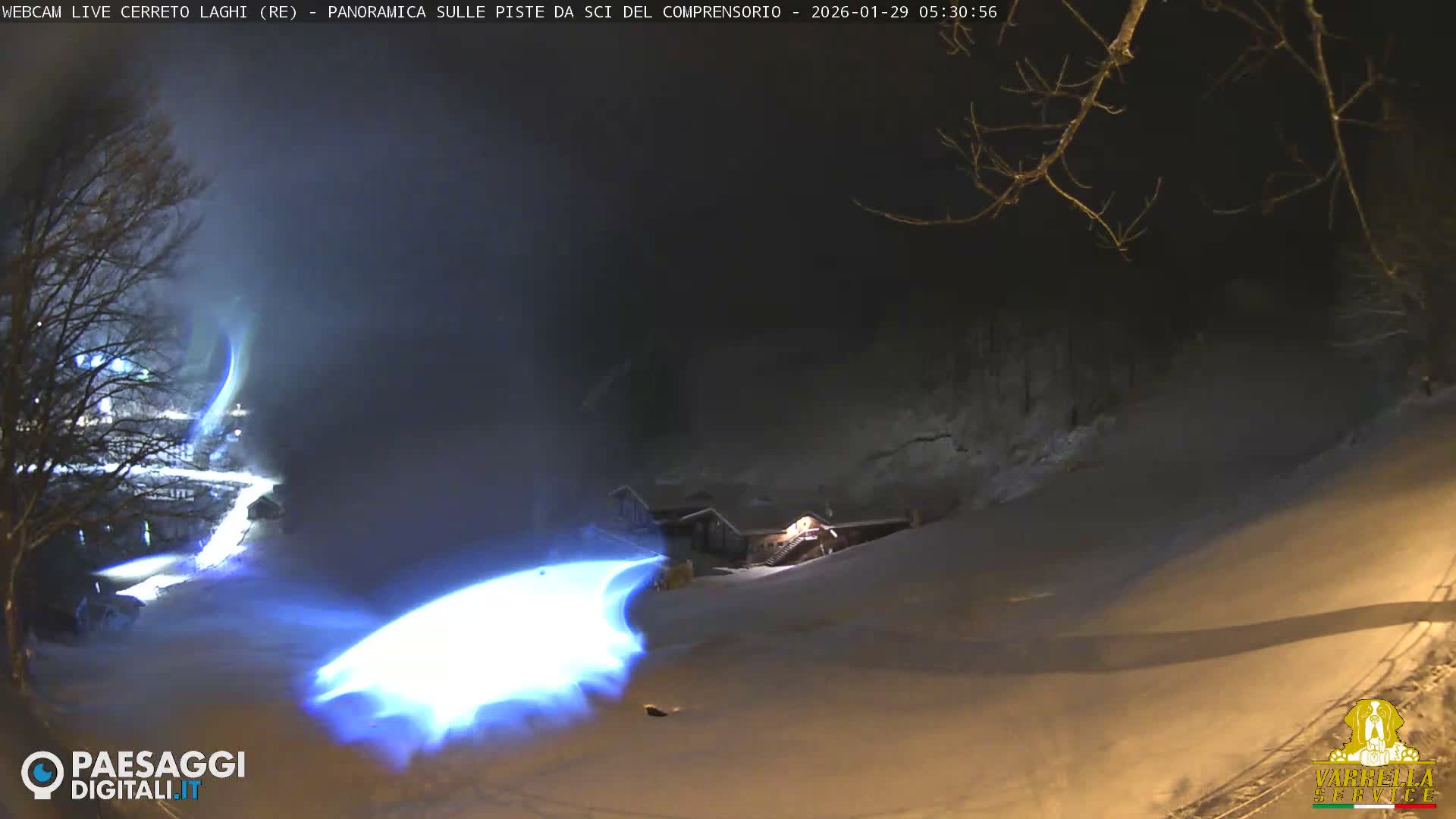 Cerreto Laghi Lakes & Ski Lifts Live Cam -  Reggio Emilia, Emilia-Romagna, Italy