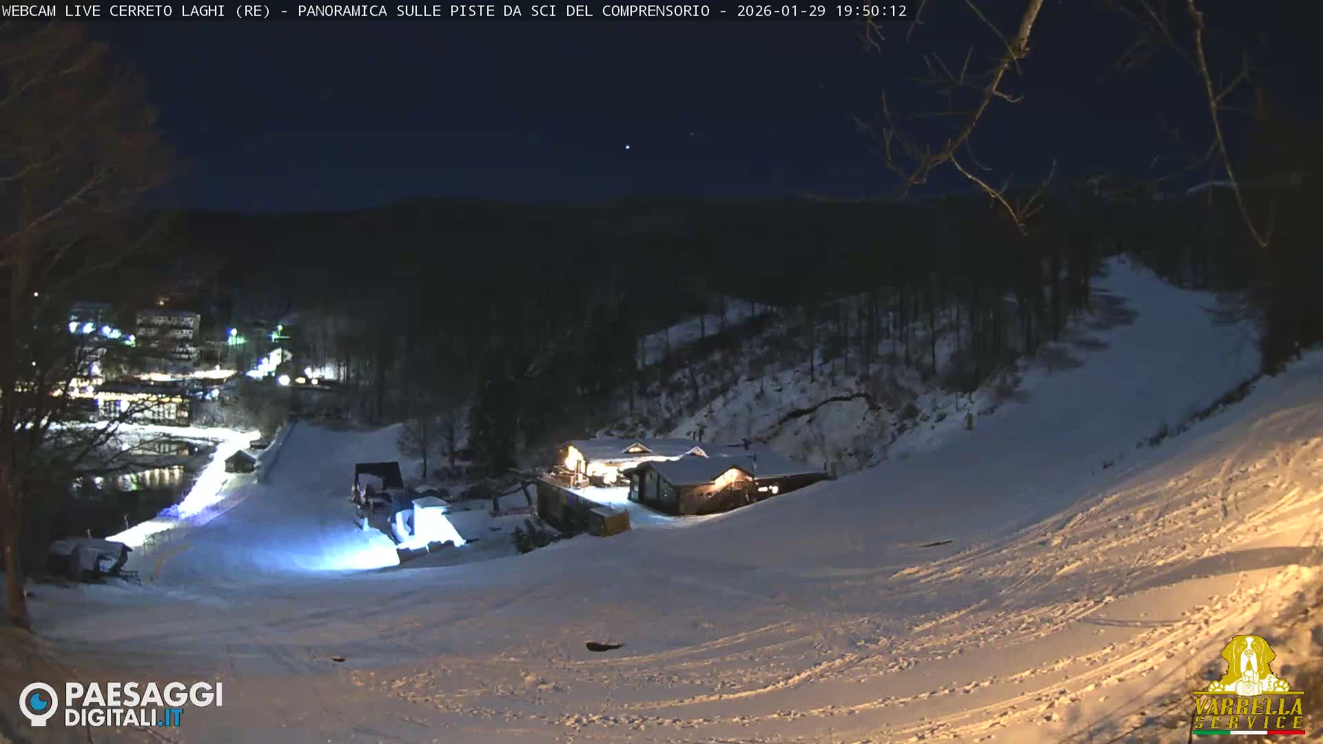 Cerreto Laghi Lakes & Ski Lifts Live Cam -  Reggio Emilia, Emilia-Romagna, Italy