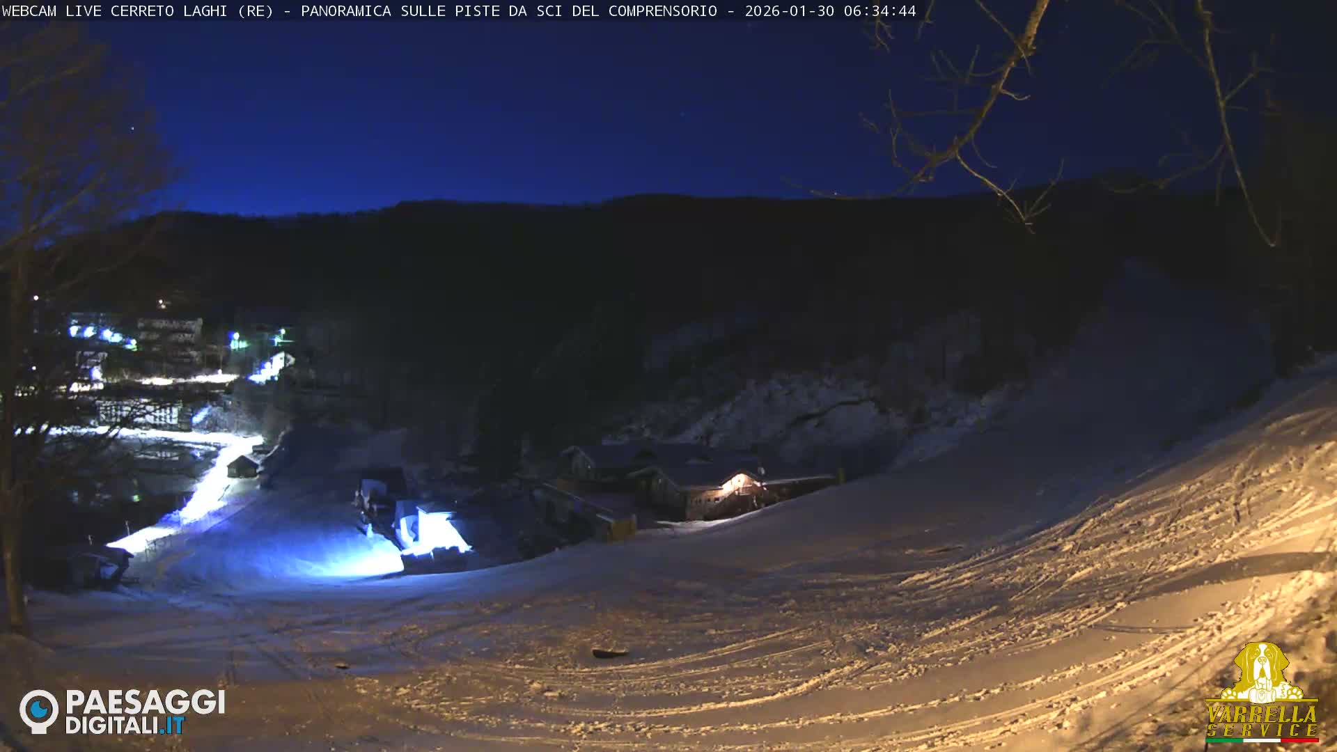 Cerreto Laghi Lakes & Ski Lifts Live Cam -  Reggio Emilia, Emilia-Romagna, Italy