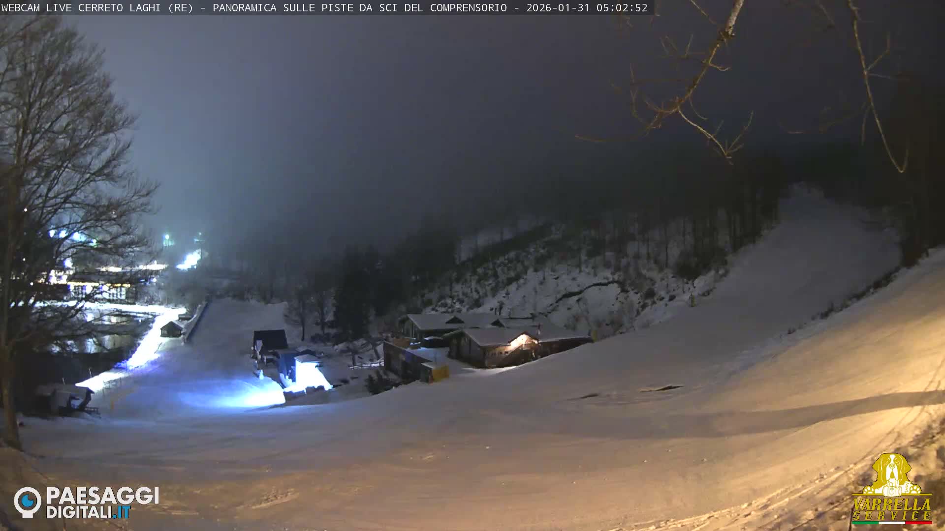 Cerreto Laghi Lakes & Ski Lifts Live Cam -  Reggio Emilia, Emilia-Romagna, Italy