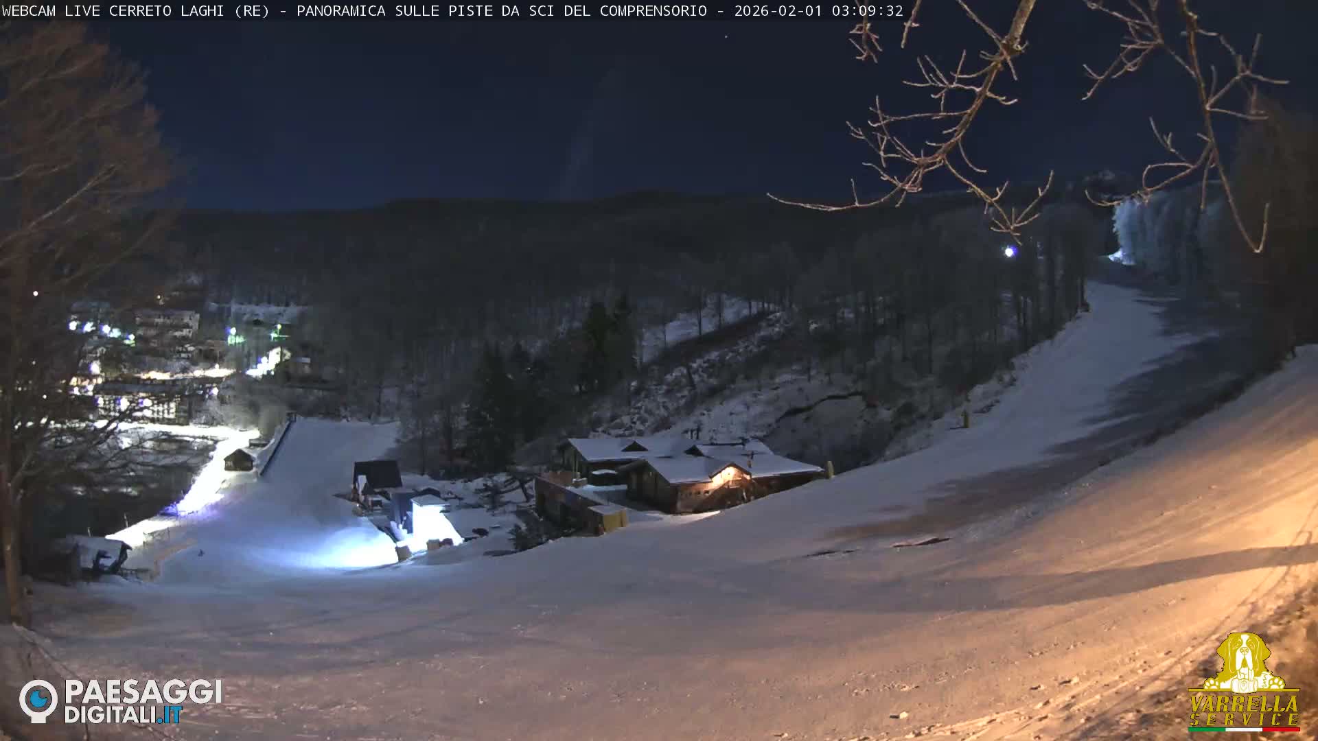 Cerreto Laghi Lakes & Ski Lifts Live Cam -  Reggio Emilia, Emilia-Romagna, Italy