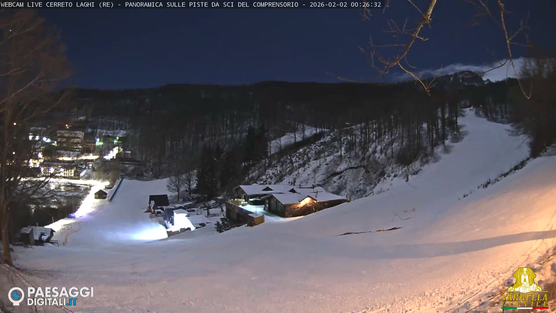 Cerreto Laghi Lakes & Ski Lifts Live Cam -  Reggio Emilia, Emilia-Romagna, Italy
