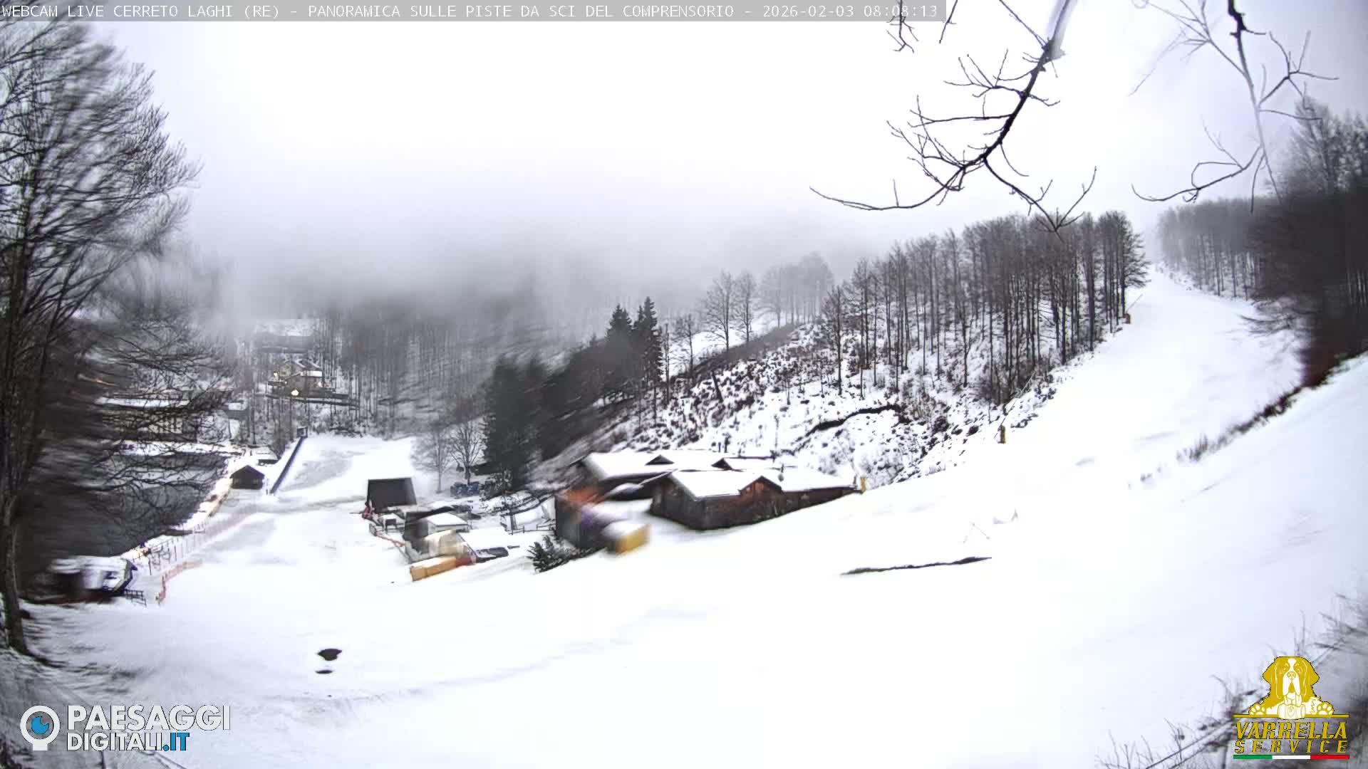 Cerreto Laghi Lakes & Ski Lifts Live Cam -  Reggio Emilia, Emilia-Romagna, Italy