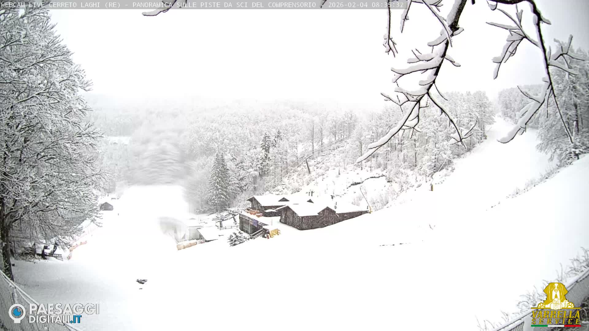 Cerreto Laghi Lakes & Ski Lifts Live Cam -  Reggio Emilia, Emilia-Romagna, Italy