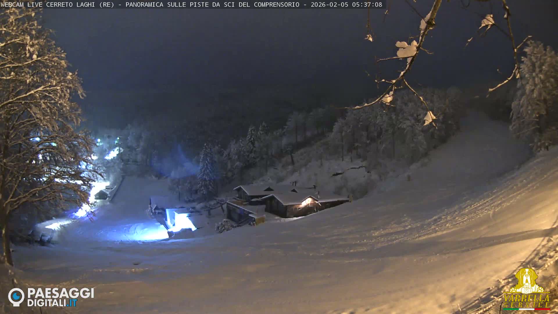 Cerreto Laghi Lakes & Ski Lifts Live Cam -  Reggio Emilia, Emilia-Romagna, Italy