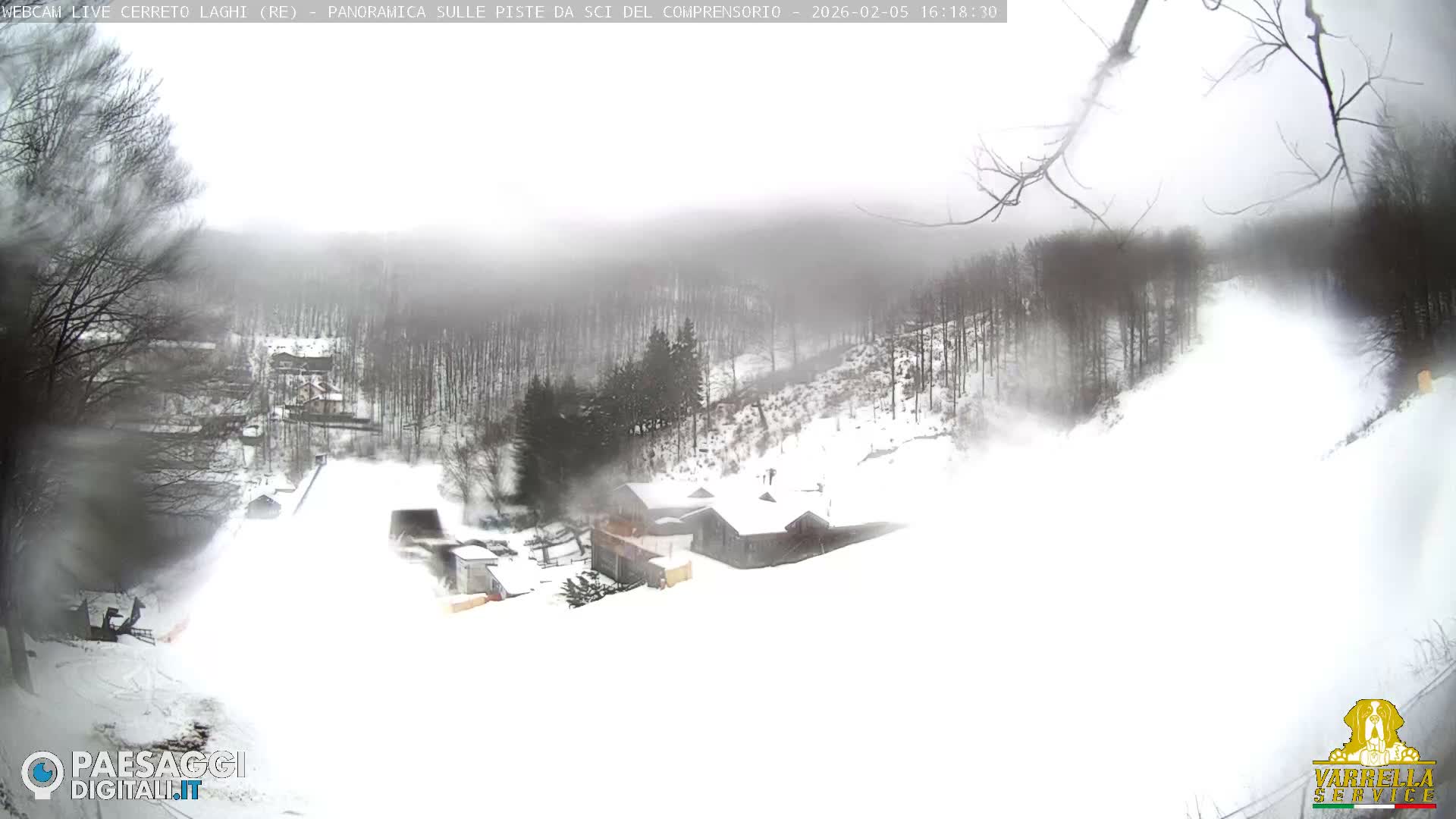 Cerreto Laghi Lakes & Ski Lifts Live Cam -  Reggio Emilia, Emilia-Romagna, Italy