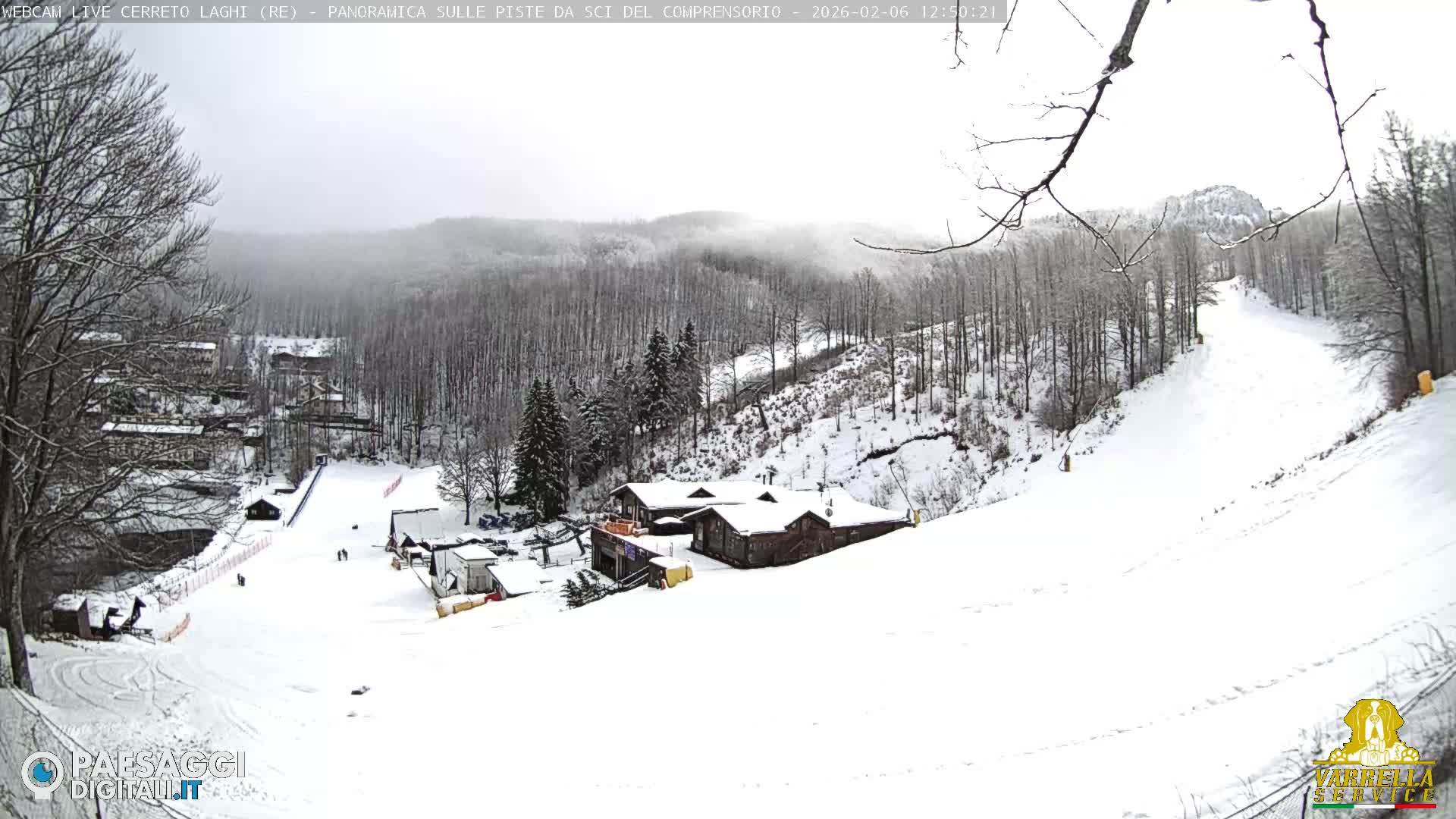 Cerreto Laghi Lakes & Ski Lifts Live Cam -  Reggio Emilia, Emilia-Romagna, Italy