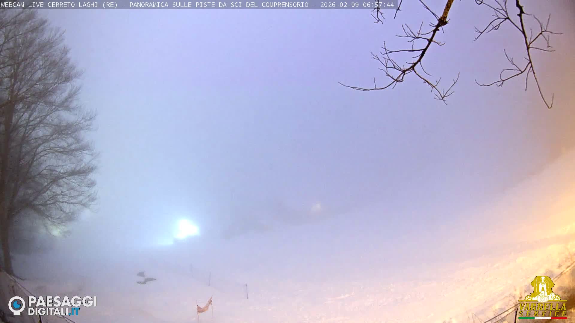 Cerreto Laghi Lakes & Ski Lifts Live Cam -  Reggio Emilia, Emilia-Romagna, Italy