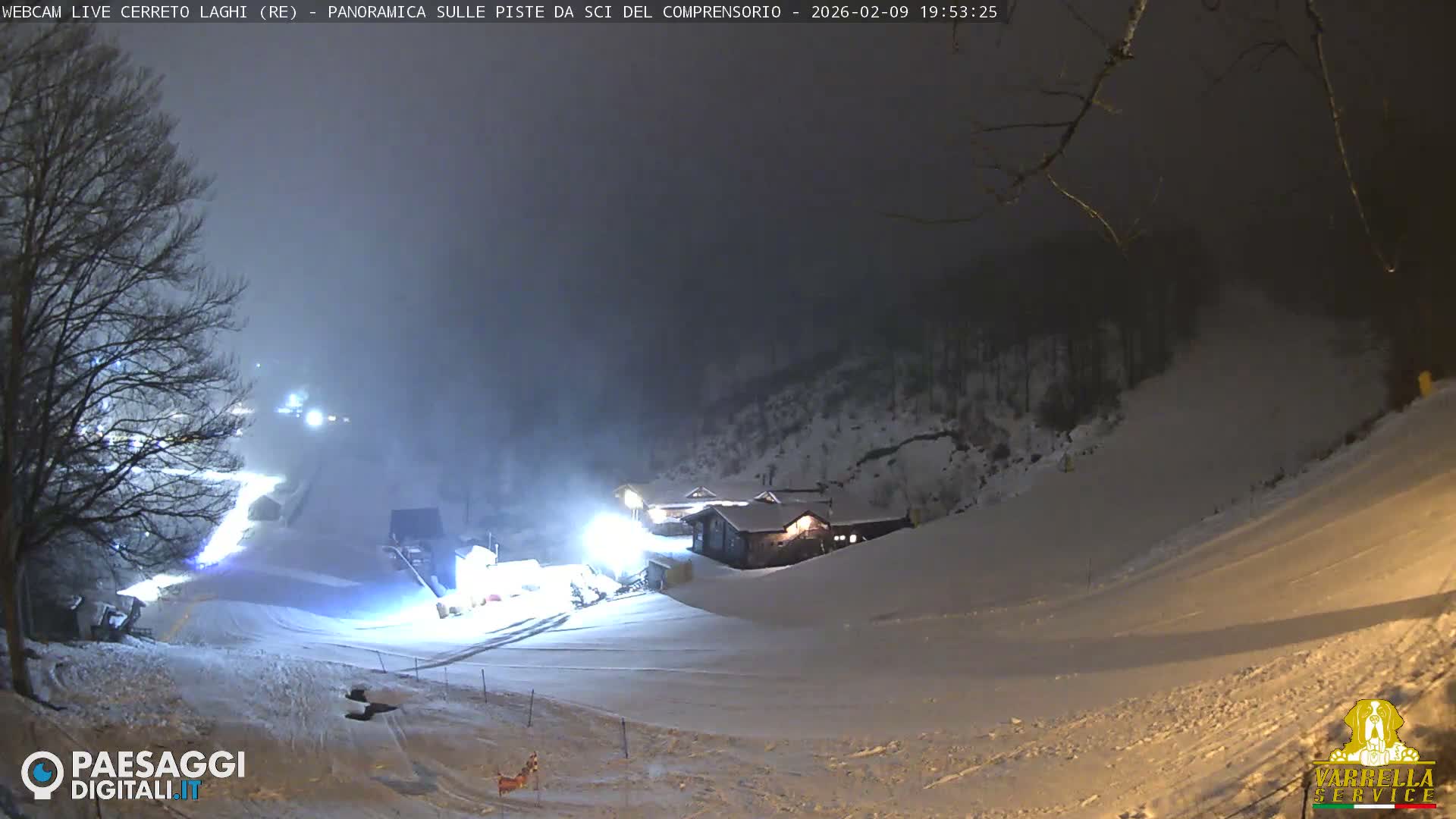 Cerreto Laghi Lakes & Ski Lifts Live Cam -  Reggio Emilia, Emilia-Romagna, Italy