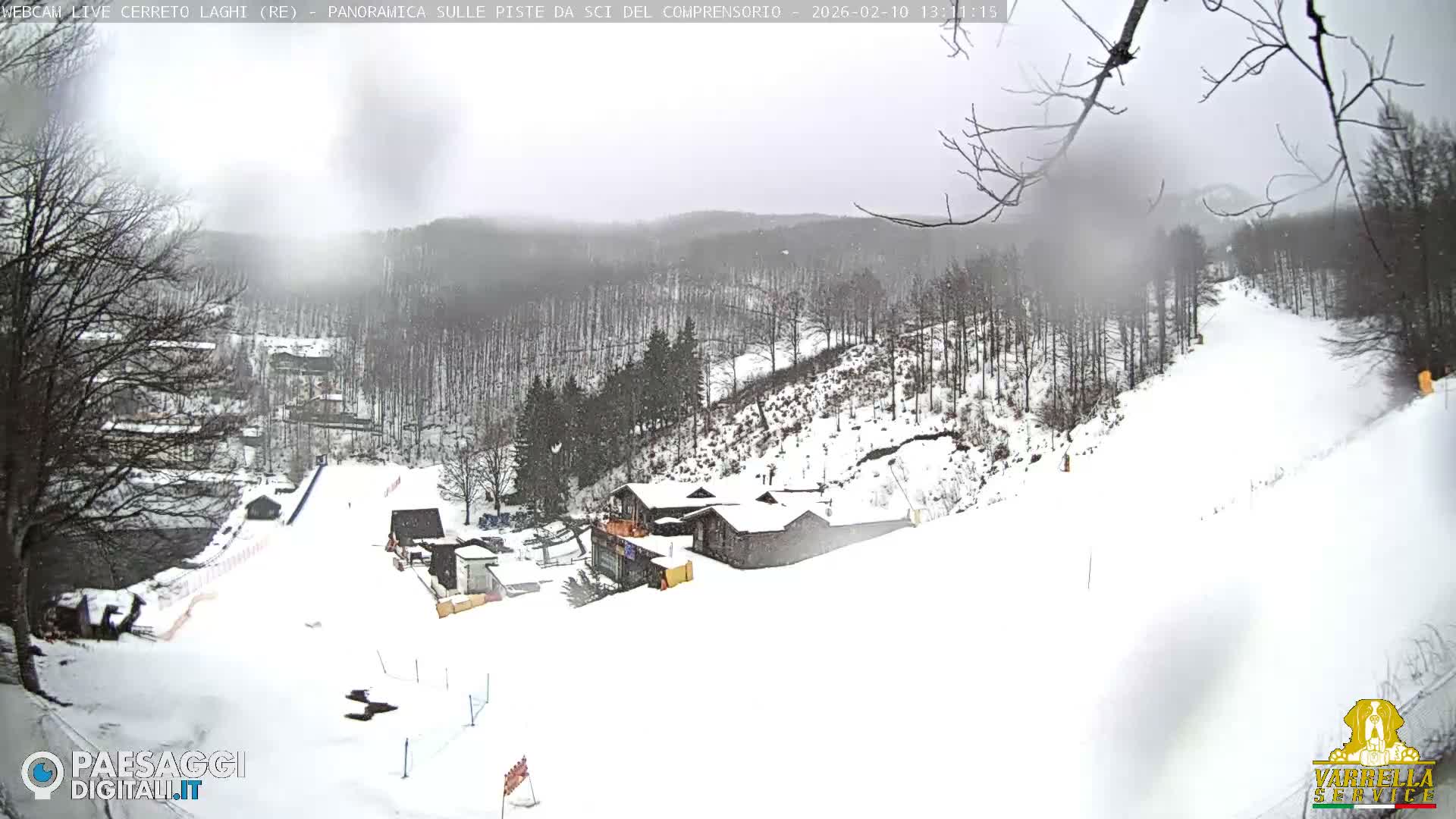 Cerreto Laghi Lakes & Ski Lifts Live Cam -  Reggio Emilia, Emilia-Romagna, Italy