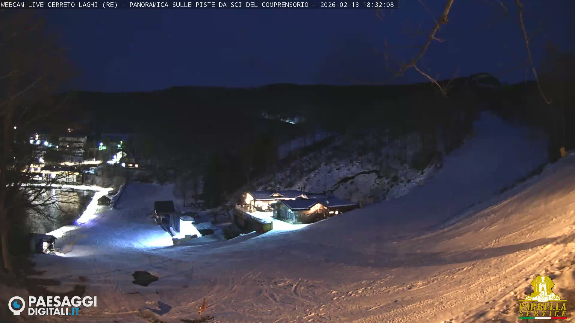 Cerreto Laghi Lakes & Ski Lifts Live Cam -  Reggio Emilia, Emilia-Romagna, Italy