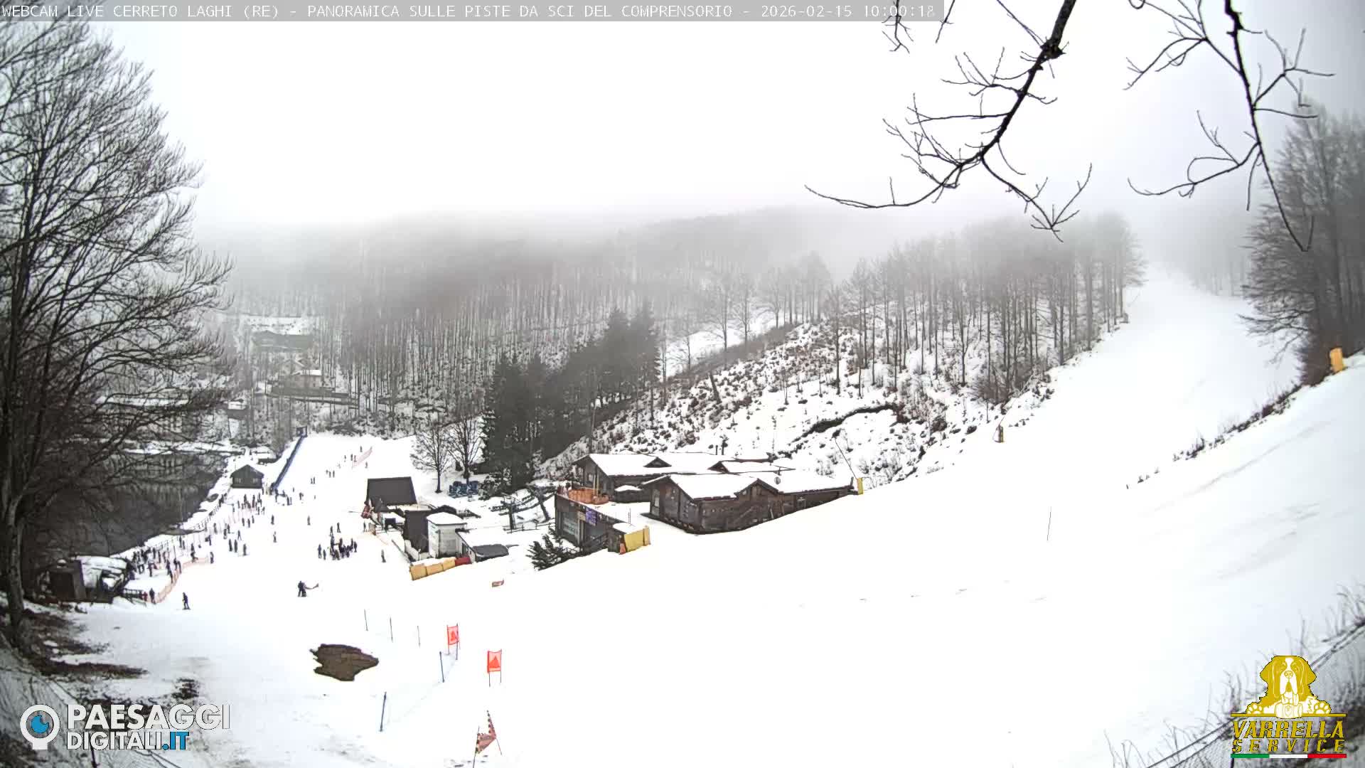 Cerreto Laghi Lakes & Ski Lifts Live Cam -  Reggio Emilia, Emilia-Romagna, Italy