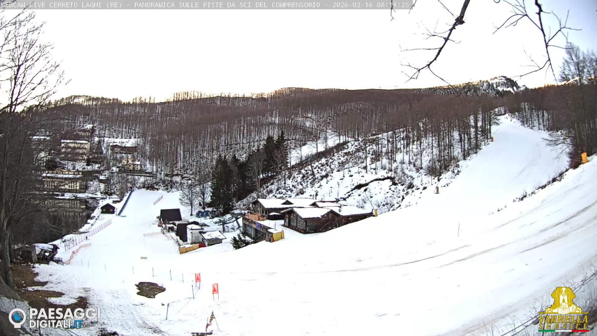 Cerreto Laghi Lakes & Ski Lifts Live Cam -  Reggio Emilia, Emilia-Romagna, Italy