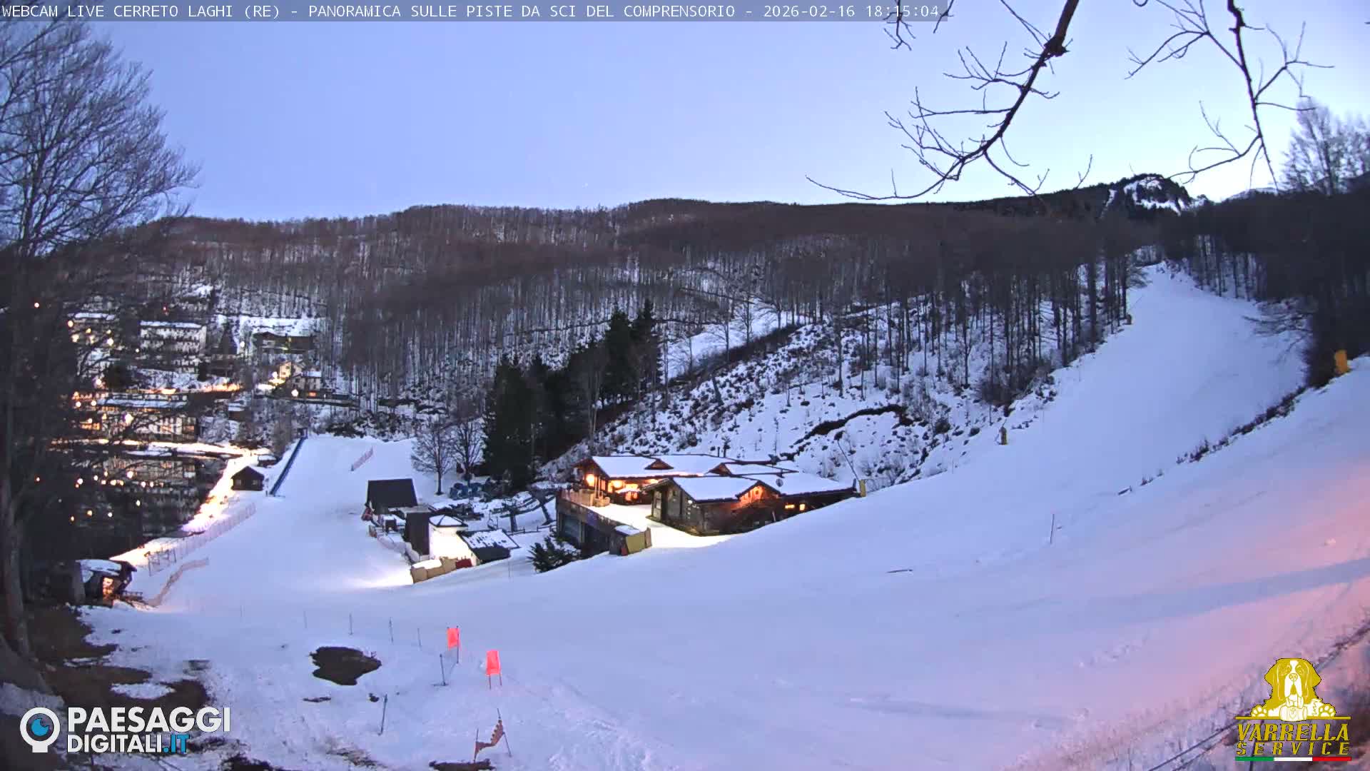 Cerreto Laghi Lakes & Ski Lifts Live Cam -  Reggio Emilia, Emilia-Romagna, Italy
