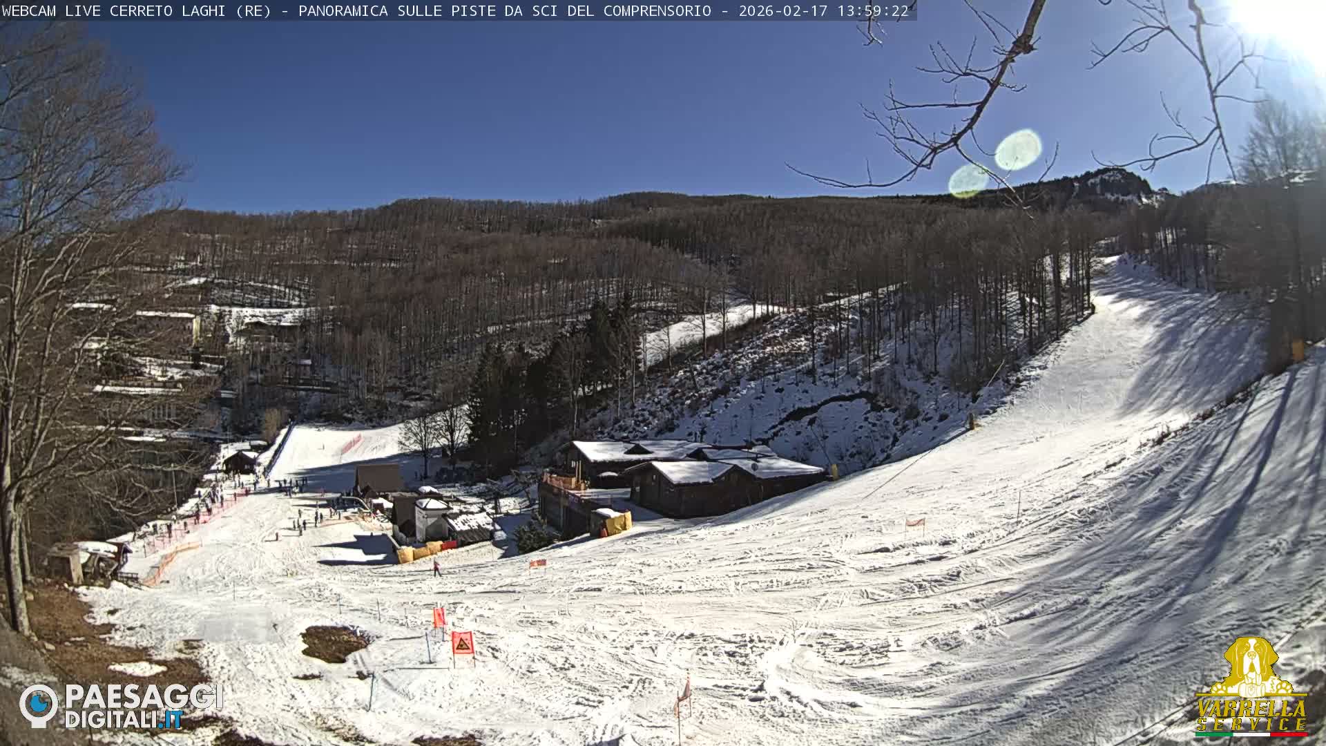 Cerreto Laghi Lakes & Ski Lifts Live Cam -  Reggio Emilia, Emilia-Romagna, Italy