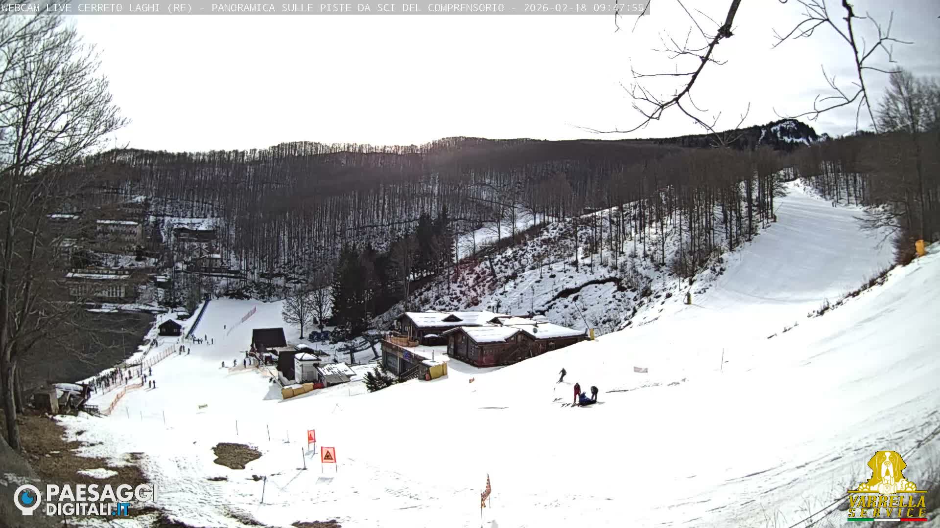 Cerreto Laghi Lakes & Ski Lifts Live Cam -  Reggio Emilia, Emilia-Romagna, Italy