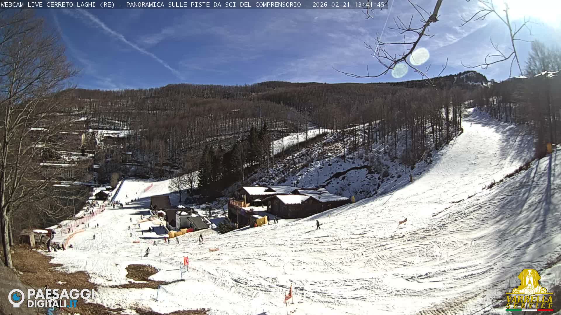 Cerreto Laghi Lakes & Ski Lifts Live Cam -  Reggio Emilia, Emilia-Romagna, Italy