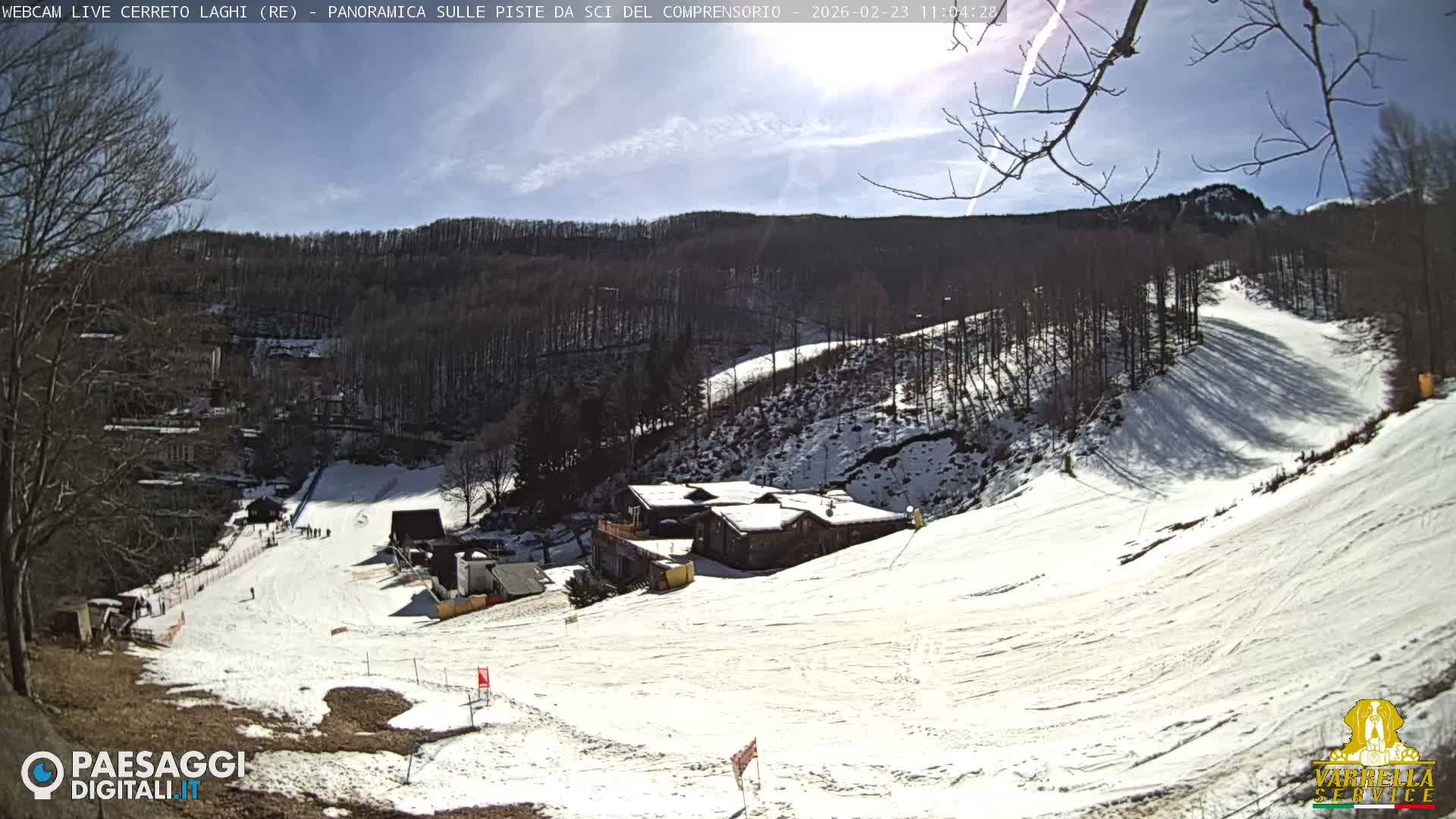 Cerreto Laghi Lakes & Ski Lifts Live Cam -  Reggio Emilia, Emilia-Romagna, Italy