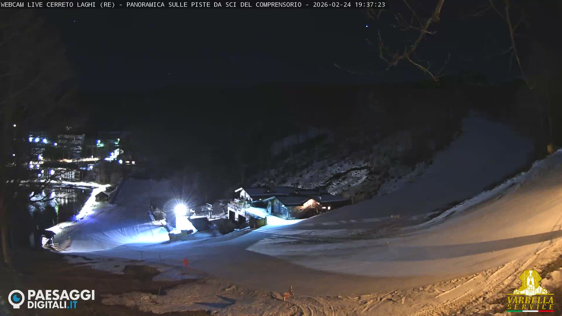 Cerreto Laghi Lakes & Ski Lifts Live Cam -  Reggio Emilia, Emilia-Romagna, Italy