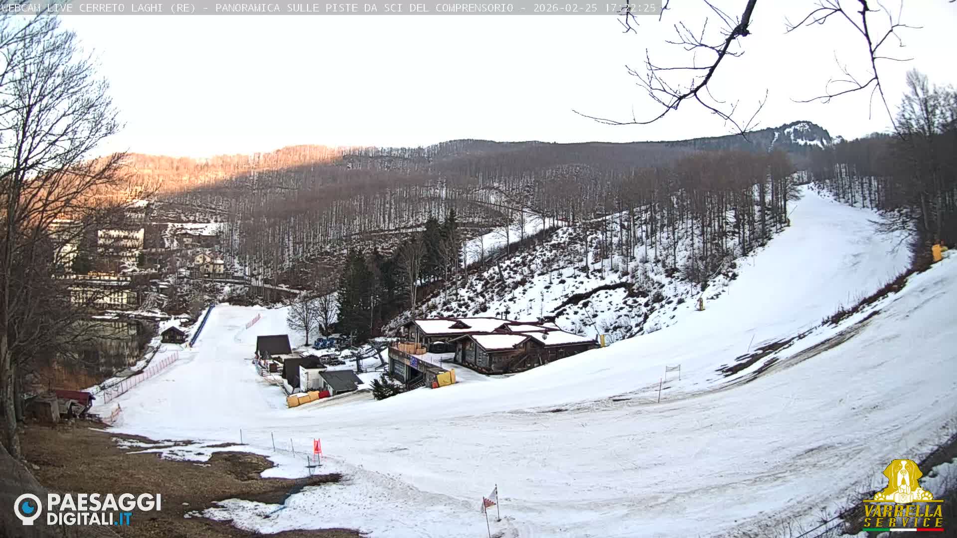 Cerreto Laghi Lakes & Ski Lifts Live Cam -  Reggio Emilia, Emilia-Romagna, Italy