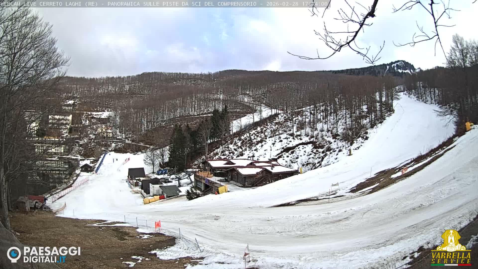 Cerreto Laghi Lakes & Ski Lifts Live Cam -  Reggio Emilia, Emilia-Romagna, Italy