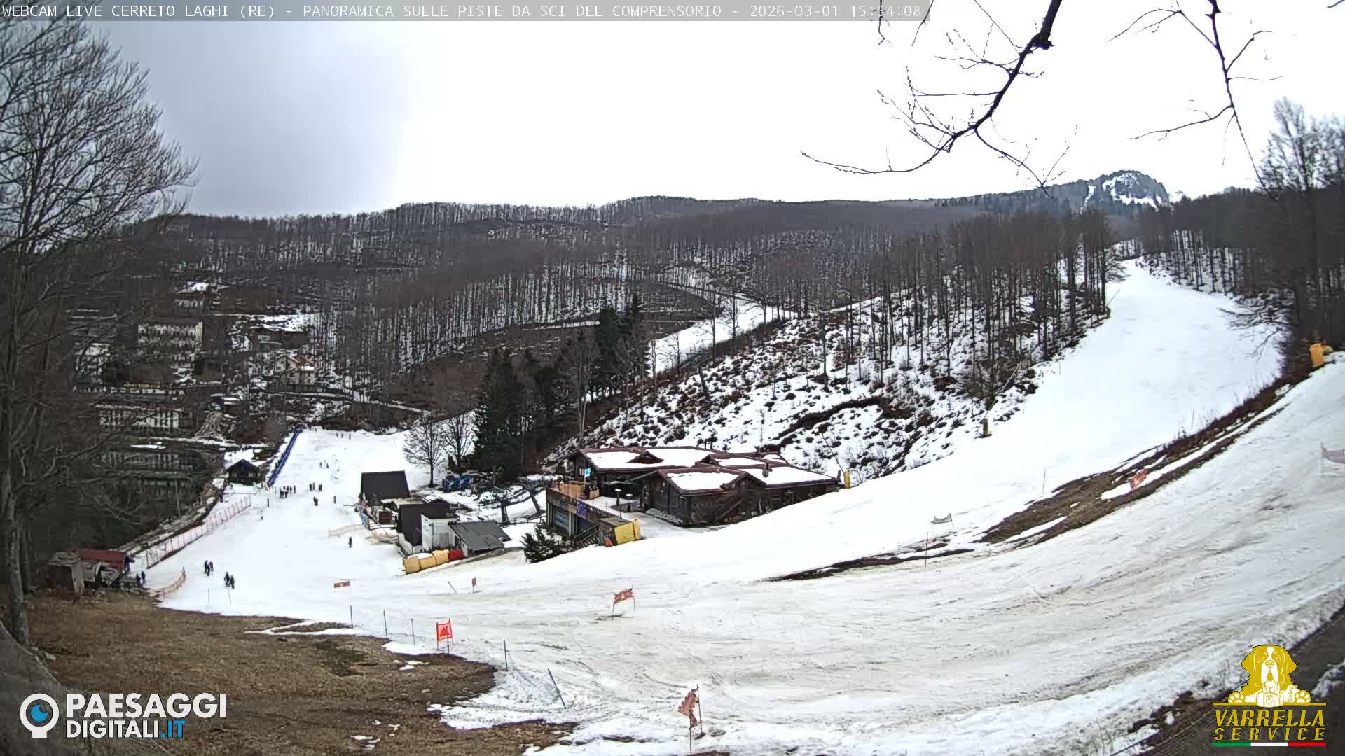 Cerreto Laghi Lakes & Ski Lifts Live Cam -  Reggio Emilia, Emilia-Romagna, Italy