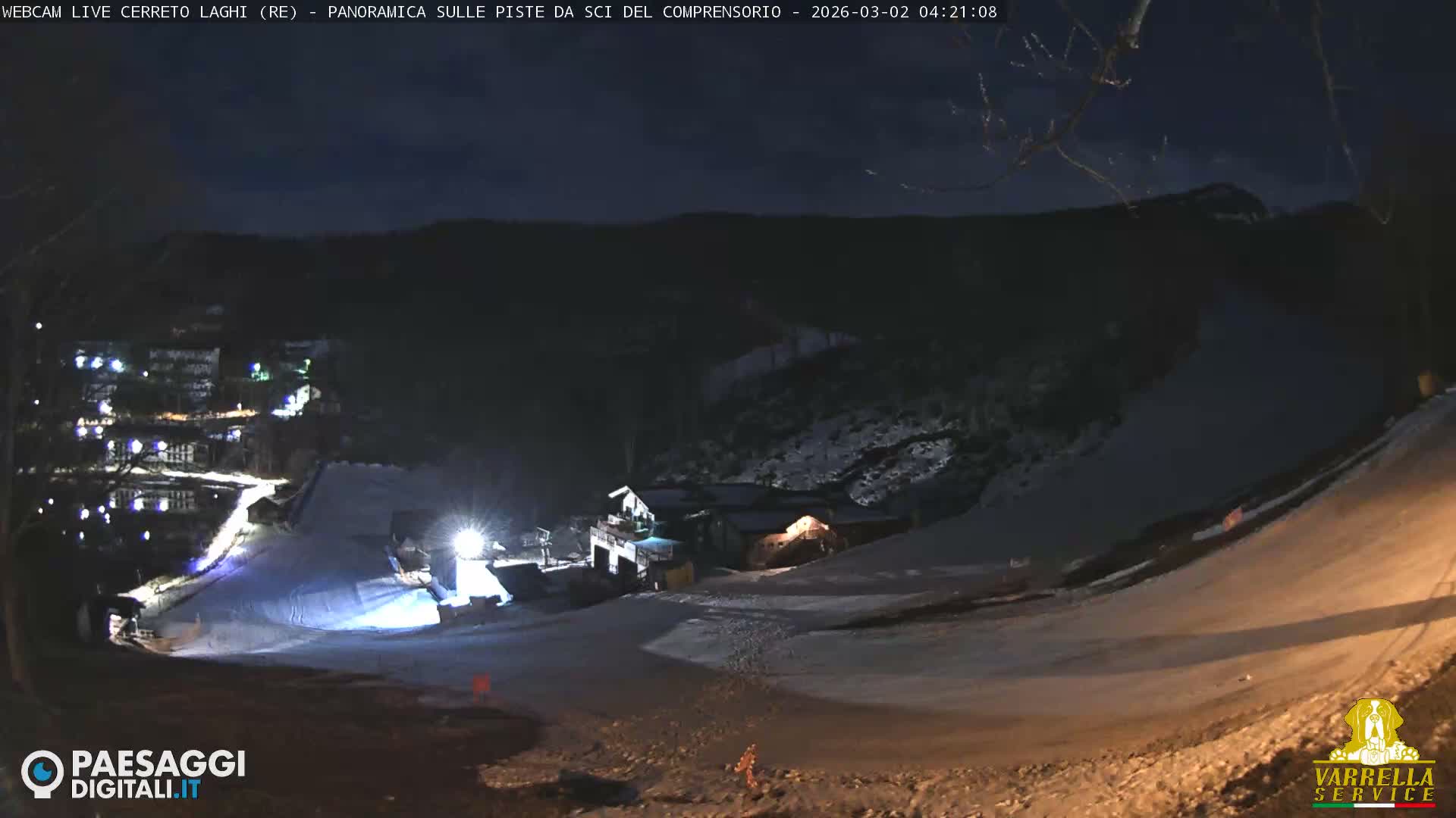 Cerreto Laghi Lakes & Ski Lifts Live Cam -  Reggio Emilia, Emilia-Romagna, Italy