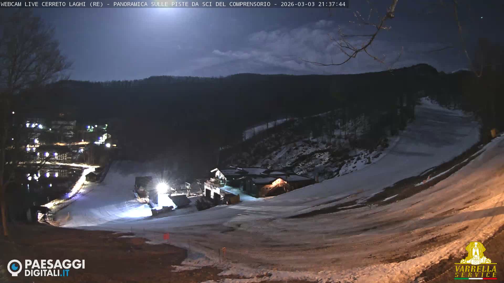 Cerreto Laghi Lakes & Ski Lifts Live Cam -  Reggio Emilia, Emilia-Romagna, Italy