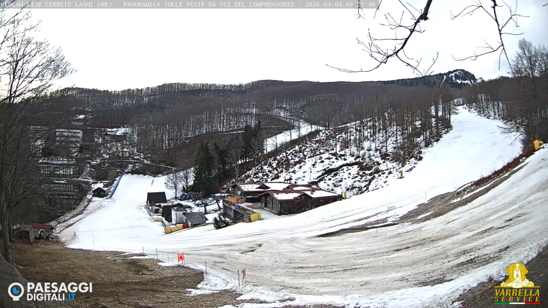 Cerreto Laghi Lakes & Ski Lifts Live Cam -  Reggio Emilia, Emilia-Romagna, Italy