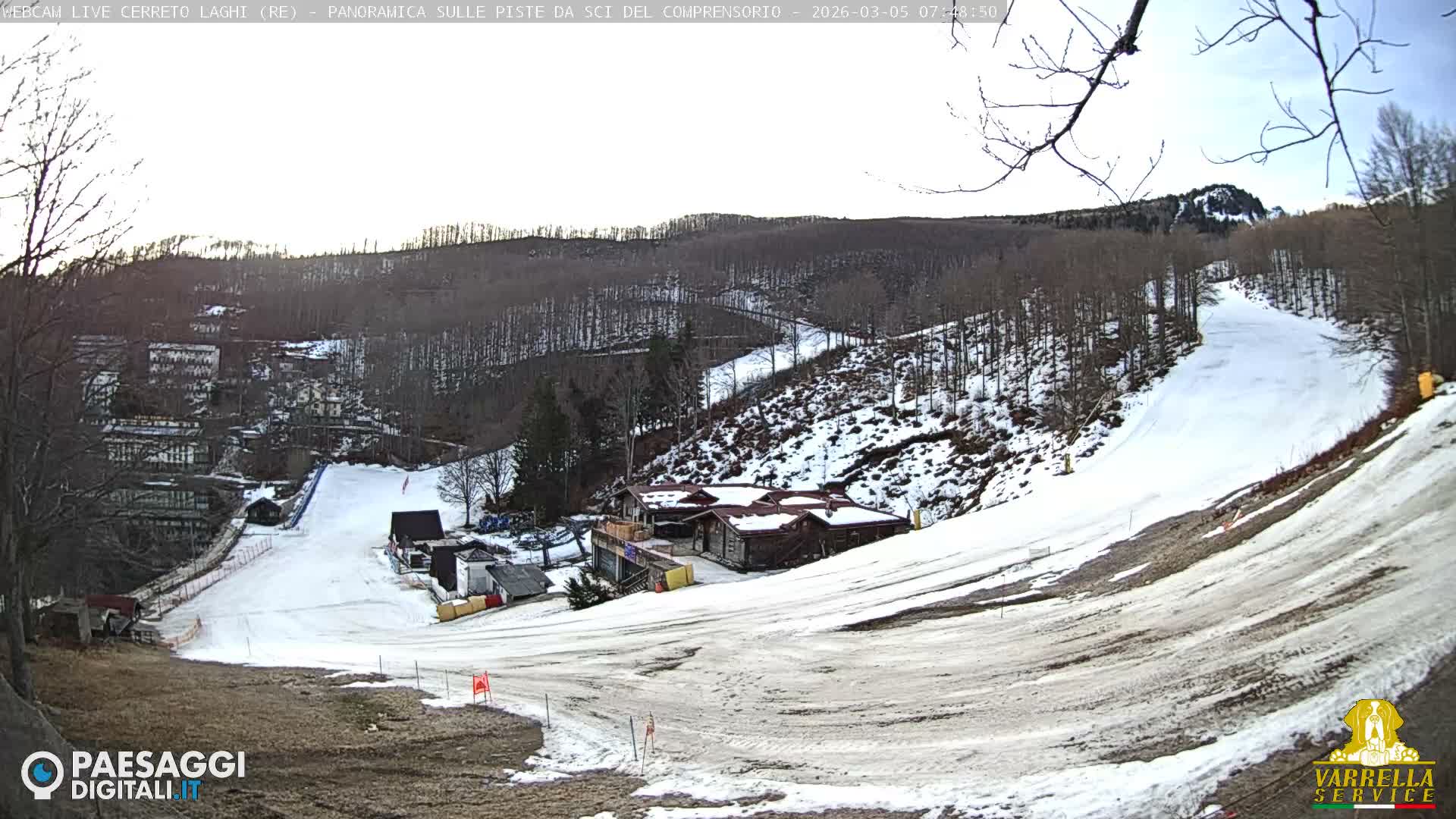 Cerreto Laghi Lakes & Ski Lifts Live Cam -  Reggio Emilia, Emilia-Romagna, Italy