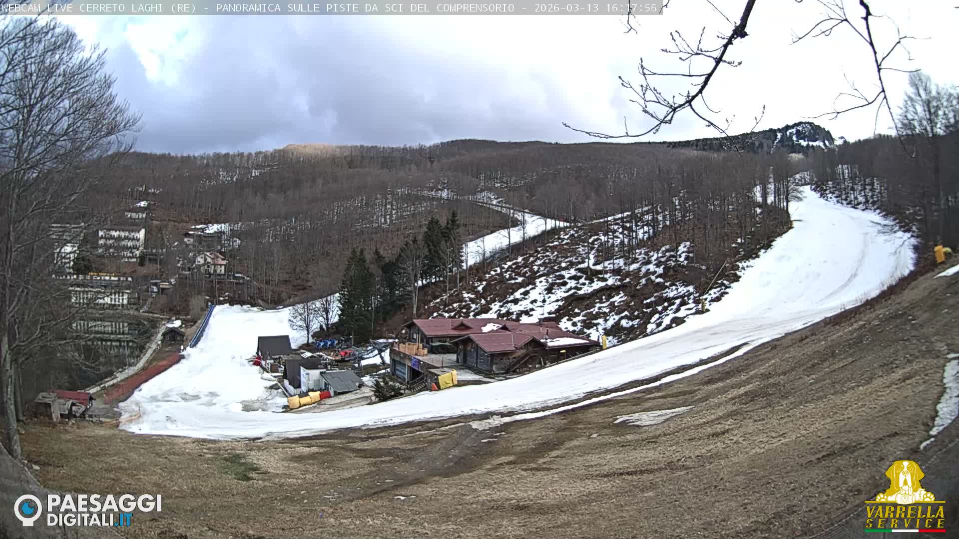 Cerreto Laghi Lakes & Ski Lifts Live Cam -  Reggio Emilia, Emilia-Romagna, Italy