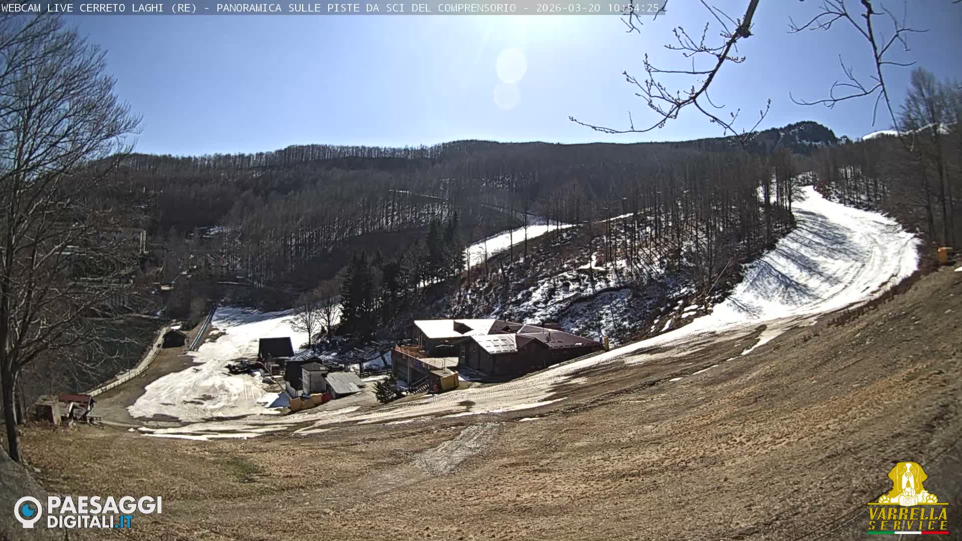 Cerreto Laghi Lakes & Ski Lifts Live Cam -  Reggio Emilia, Emilia-Romagna, Italy