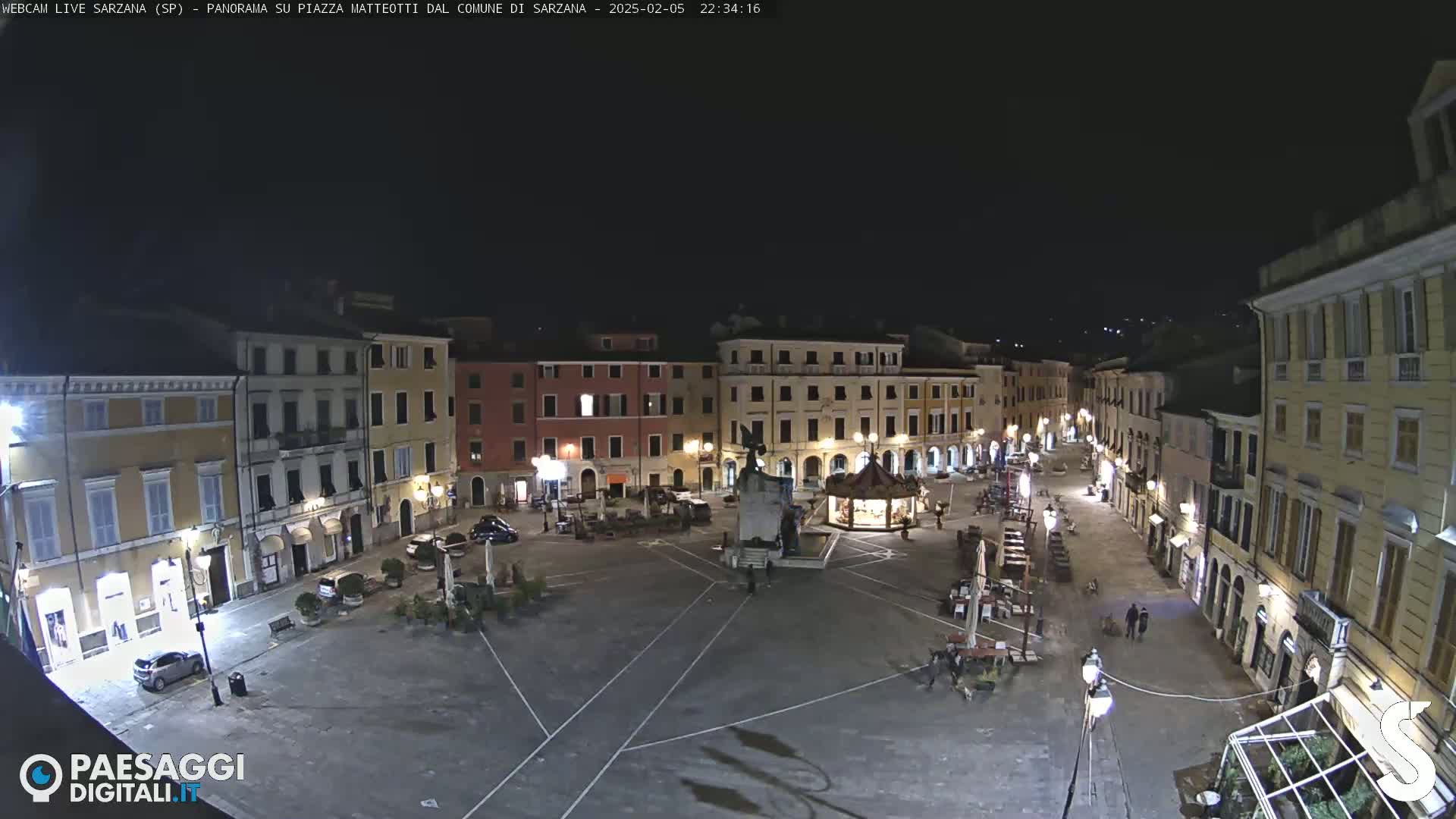Sarzana, Piazza Matteotti Square Live Cam - La Spezia, Liguria, Italy