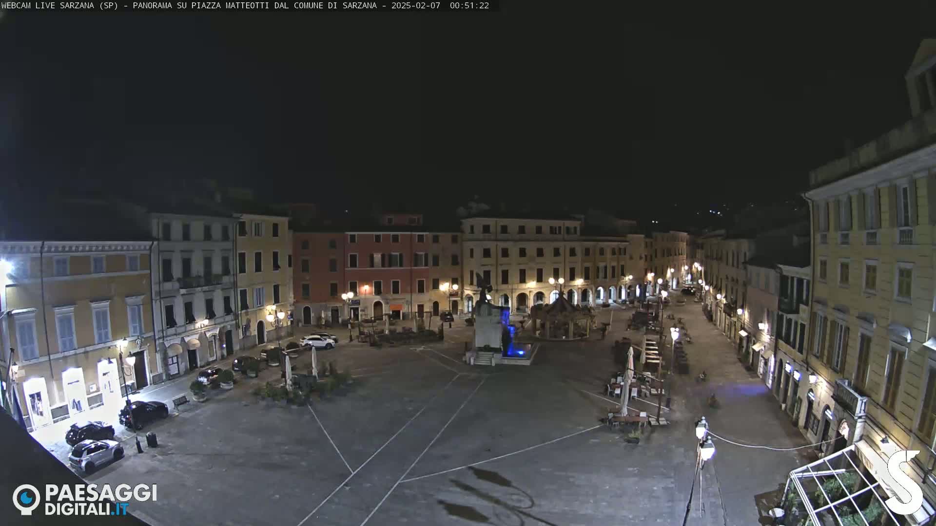 Sarzana, Piazza Matteotti Square Live Cam - La Spezia, Liguria, Italy