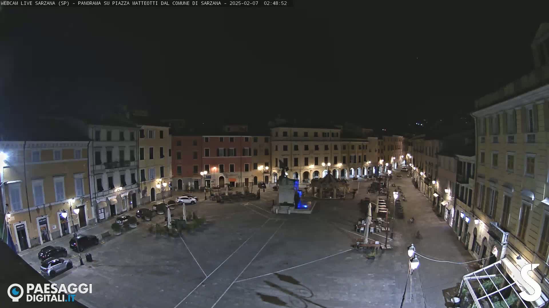Sarzana, Piazza Matteotti Square Live Cam - La Spezia, Liguria, Italy