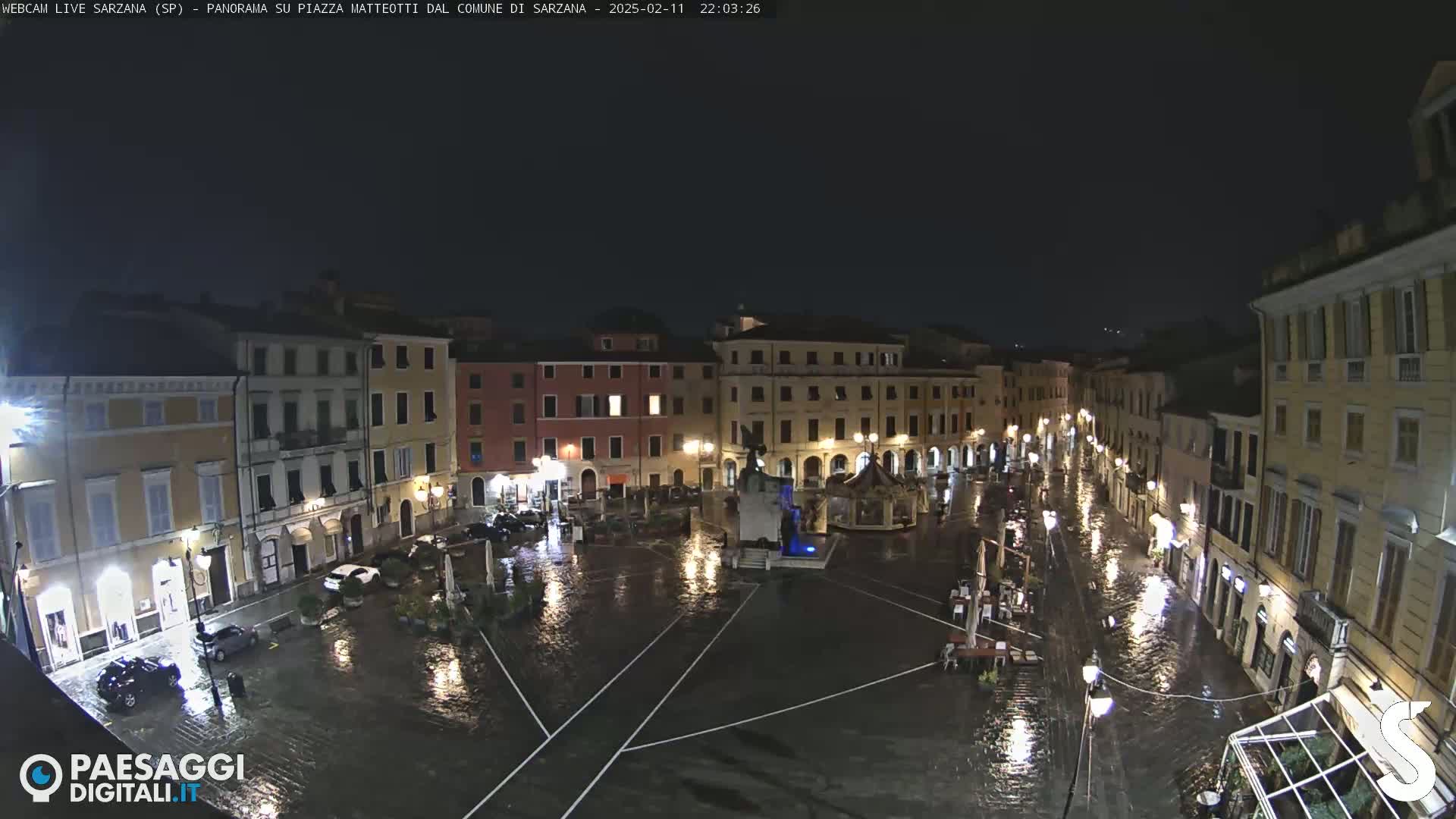 Sarzana, Piazza Matteotti Square Live Cam - La Spezia, Liguria, Italy