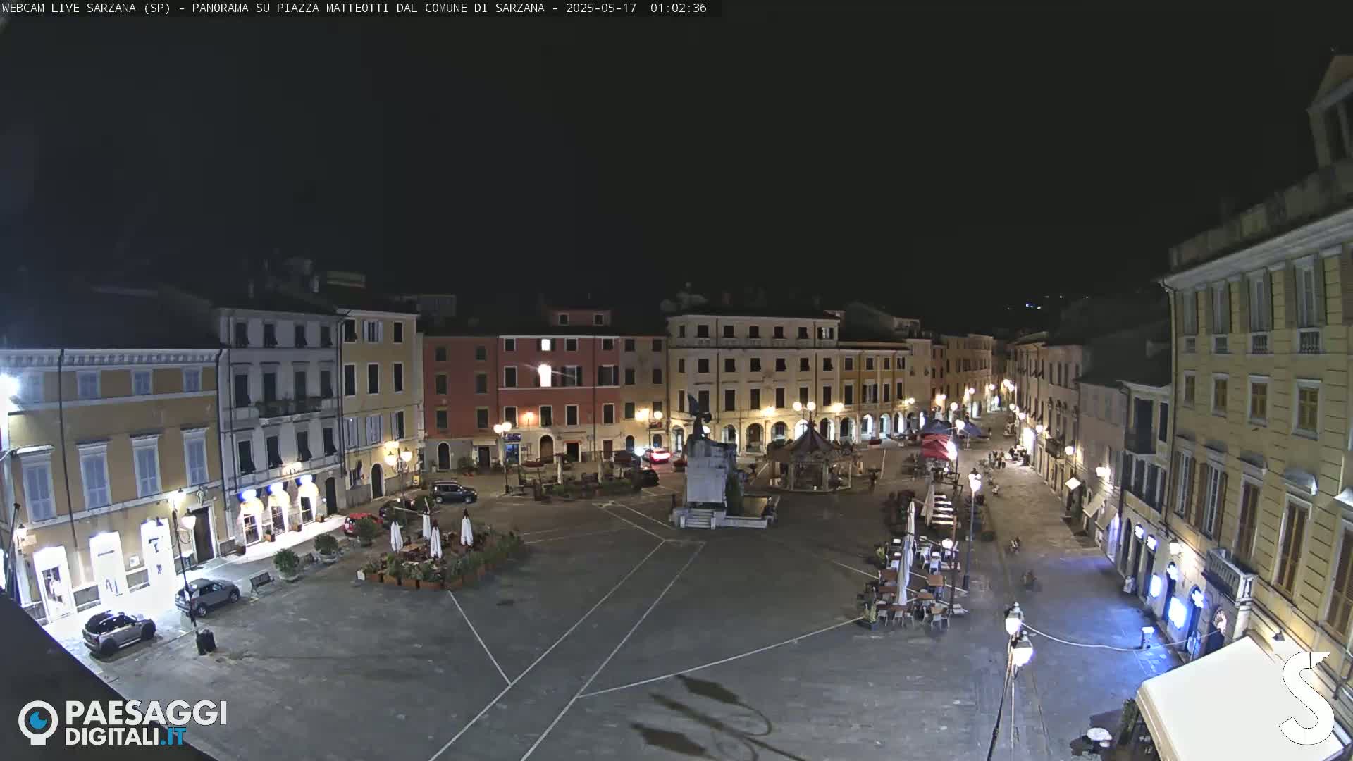 Sarzana, Piazza Matteotti Square Live Cam - La Spezia, Liguria, Italy