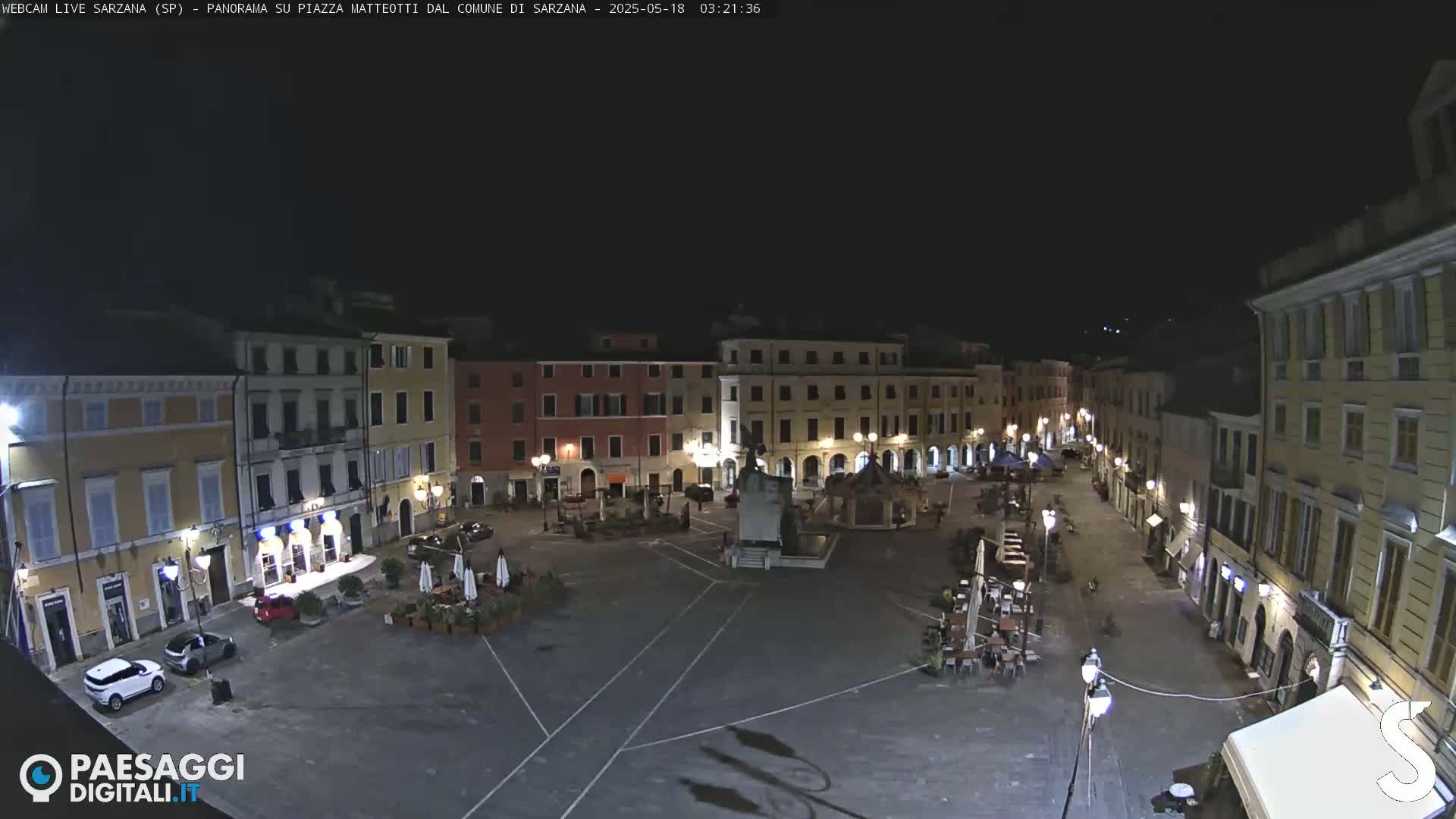 Sarzana, Piazza Matteotti Square Live Cam - La Spezia, Liguria, Italy