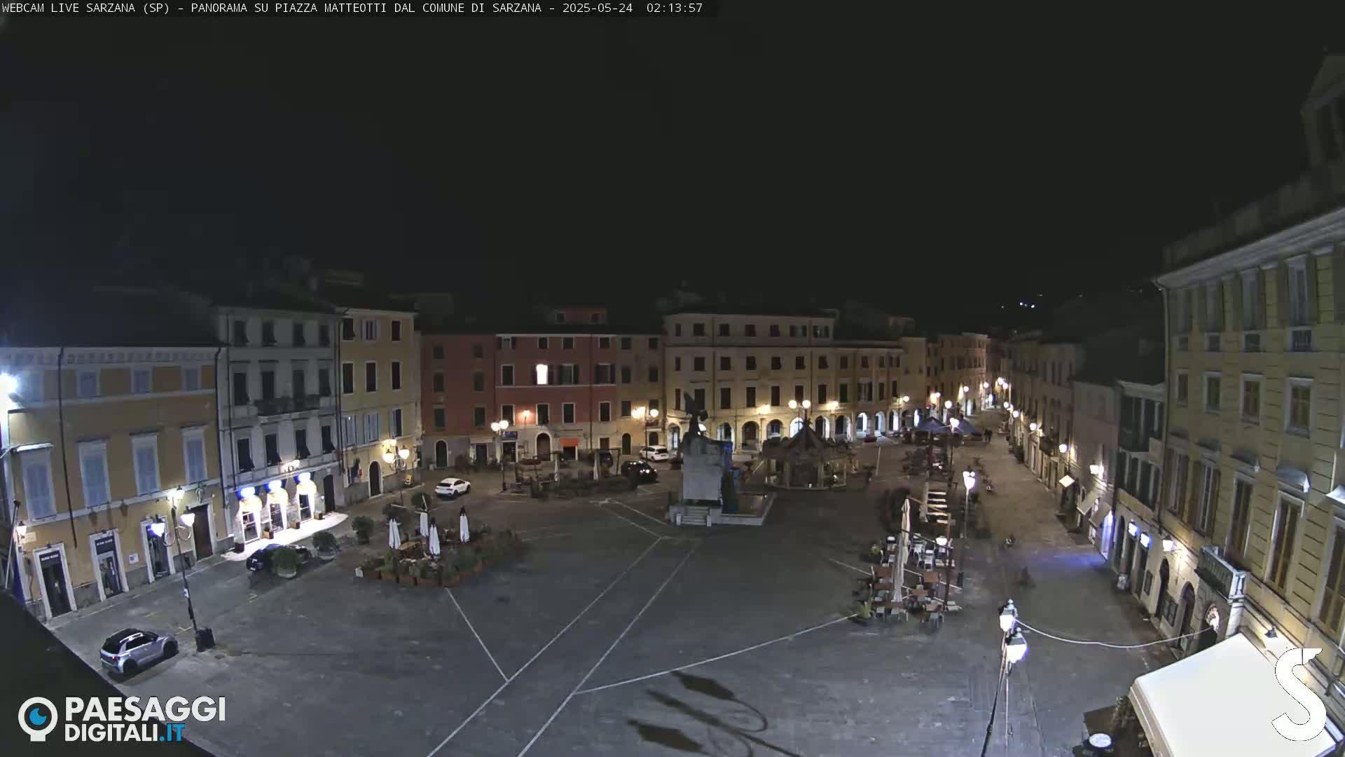Sarzana, Piazza Matteotti Square Live Cam - La Spezia, Liguria, Italy