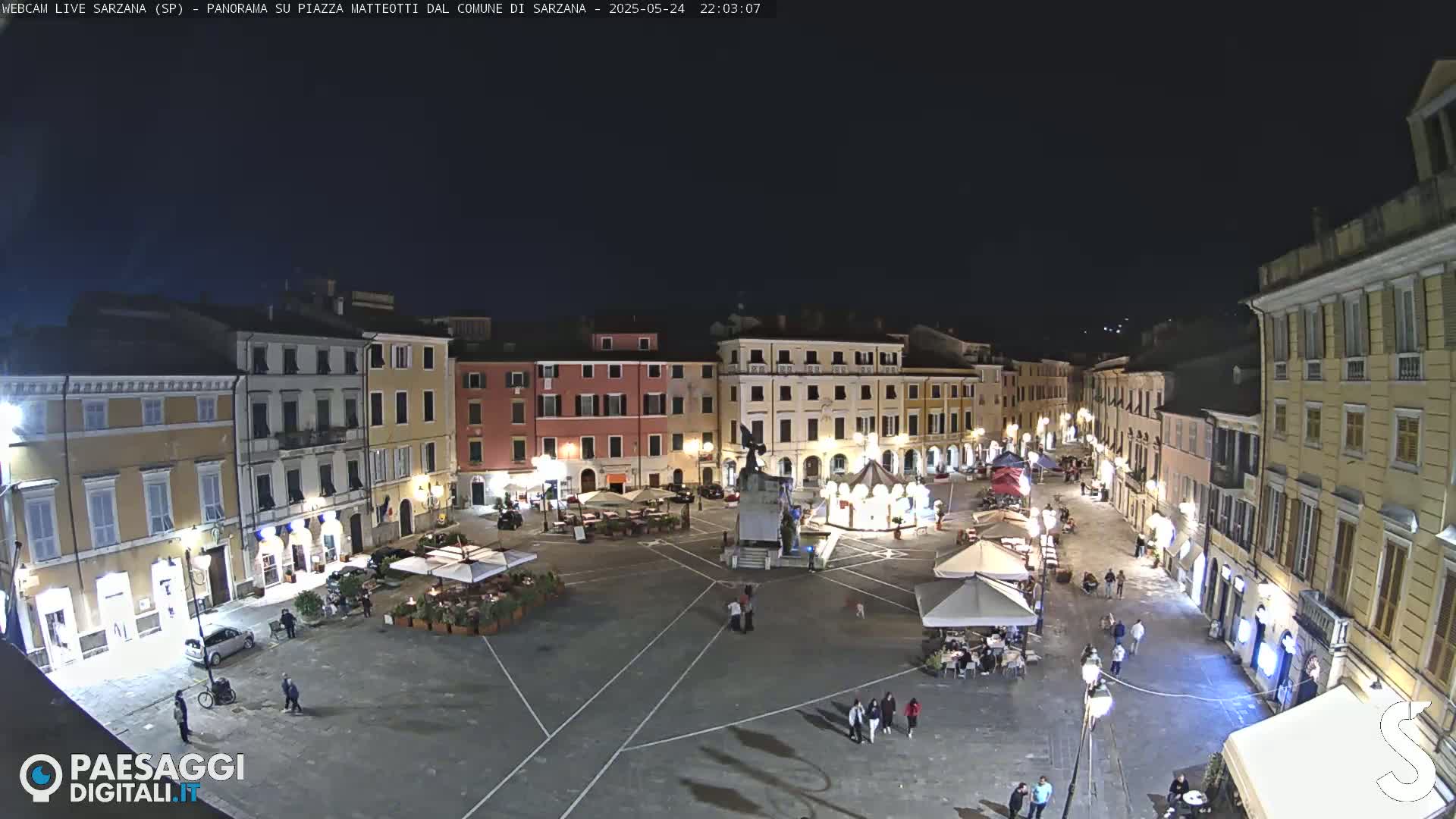Sarzana, Piazza Matteotti Square Live Cam - La Spezia, Liguria, Italy