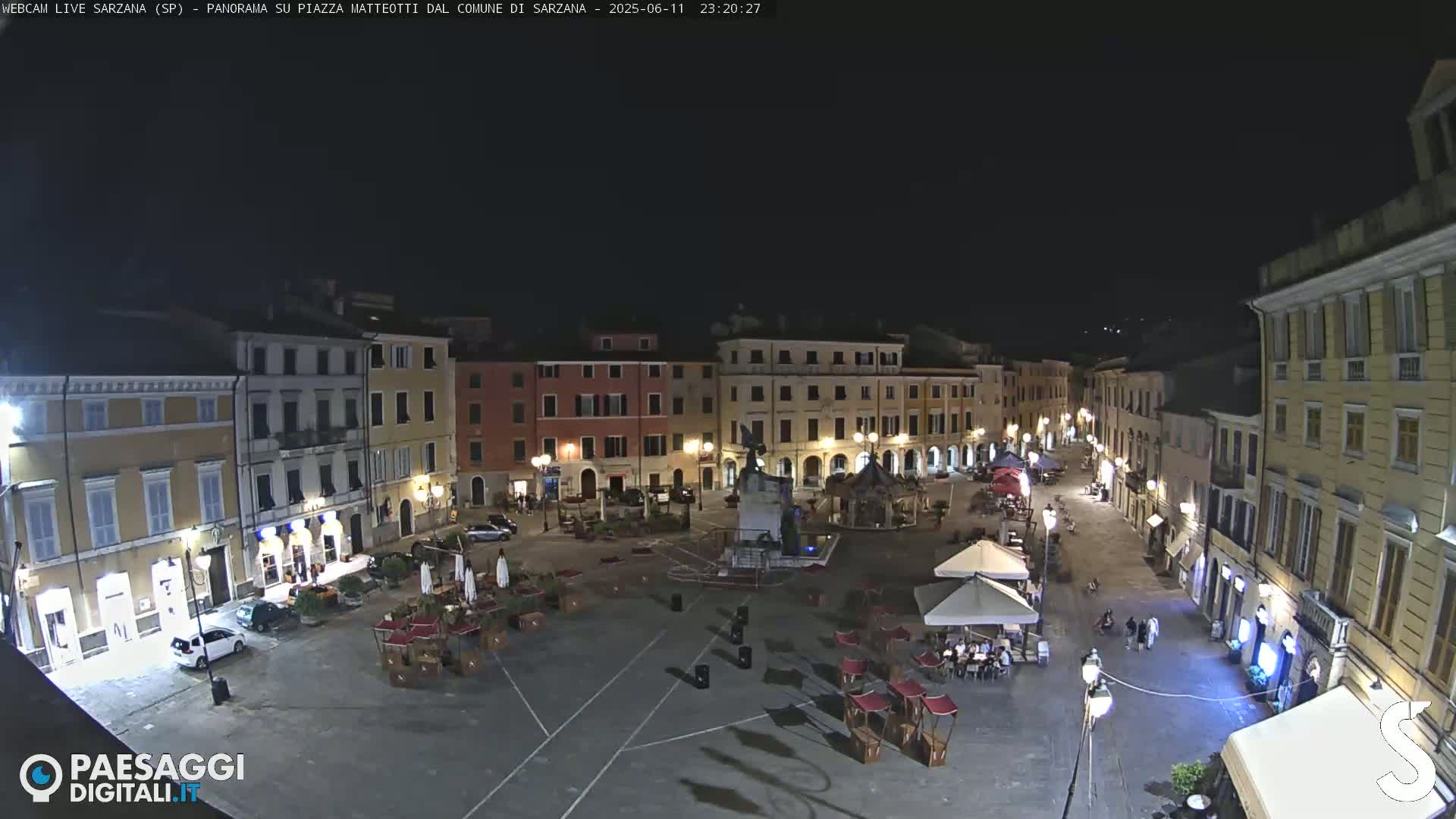 Sarzana, Piazza Matteotti Square Live Cam - La Spezia, Liguria, Italy