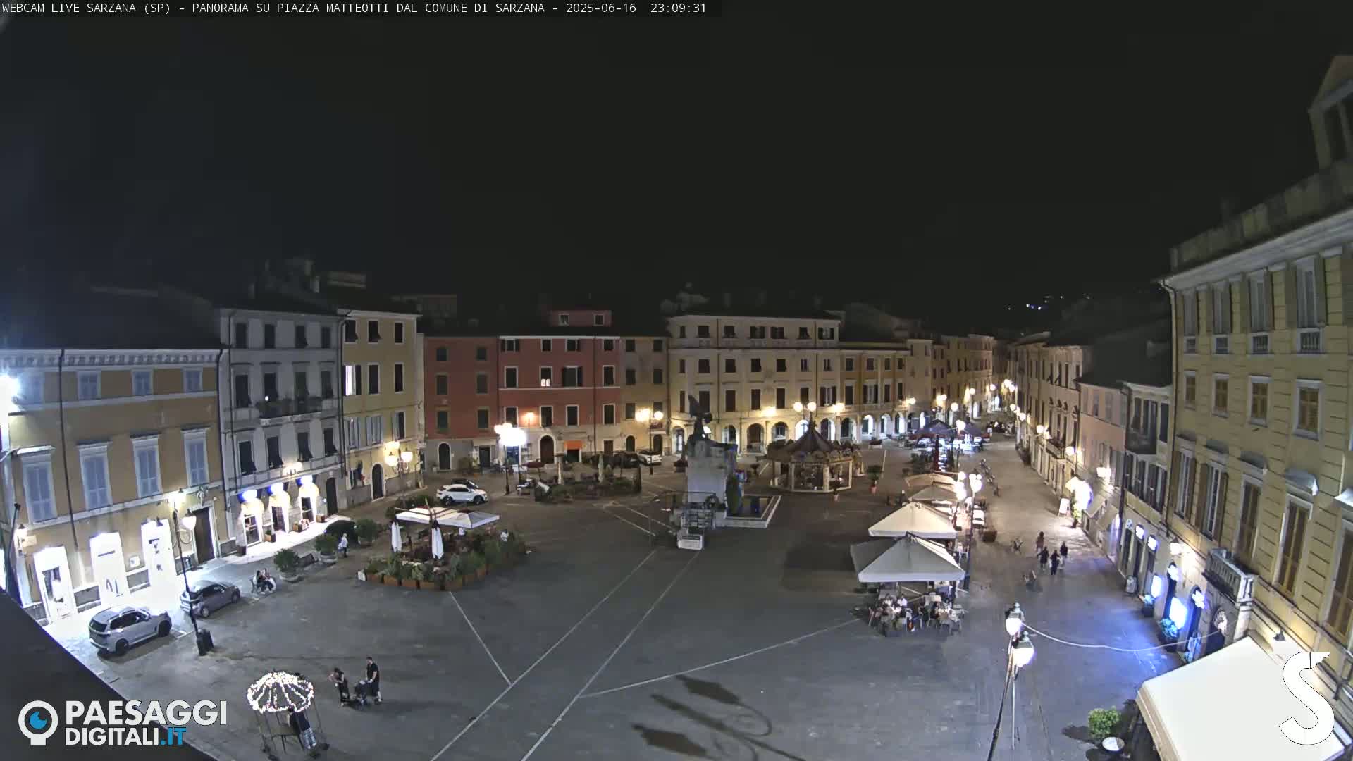 Sarzana, Piazza Matteotti Square Live Cam - La Spezia, Liguria, Italy