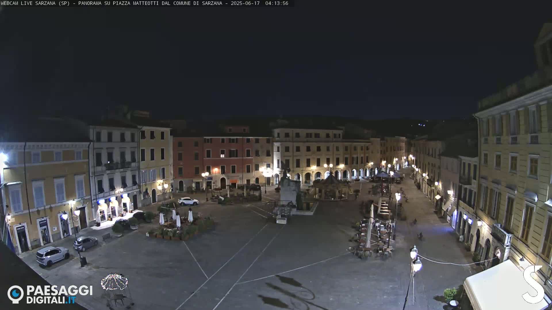 Sarzana, Piazza Matteotti Square Live Cam - La Spezia, Liguria, Italy