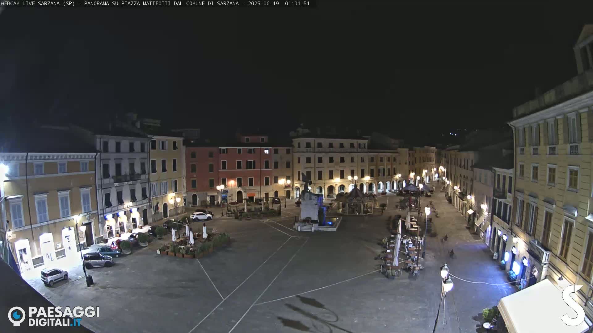 Sarzana, Piazza Matteotti Square Live Cam - La Spezia, Liguria, Italy