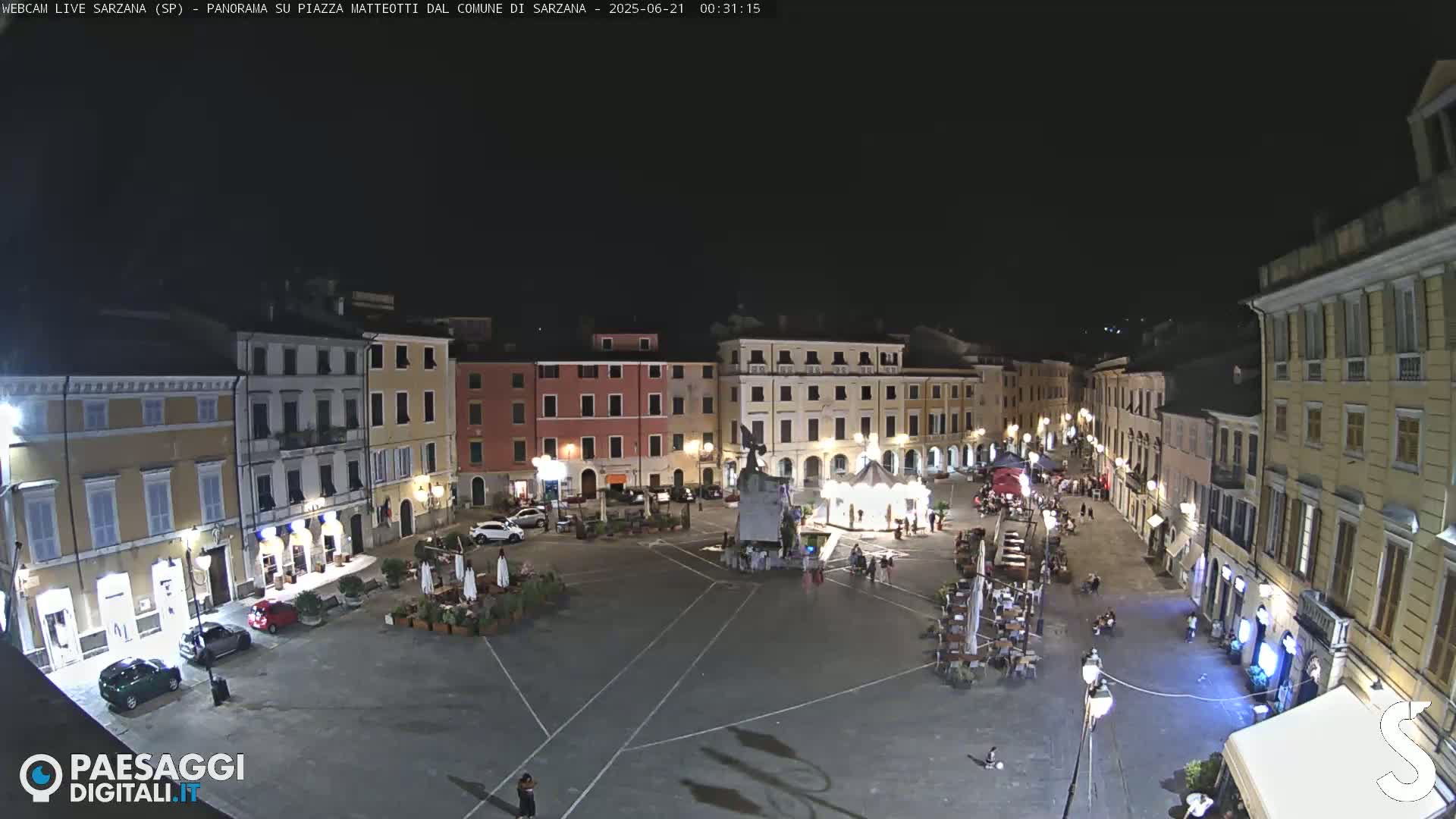 Sarzana, Piazza Matteotti Square Live Cam - La Spezia, Liguria, Italy