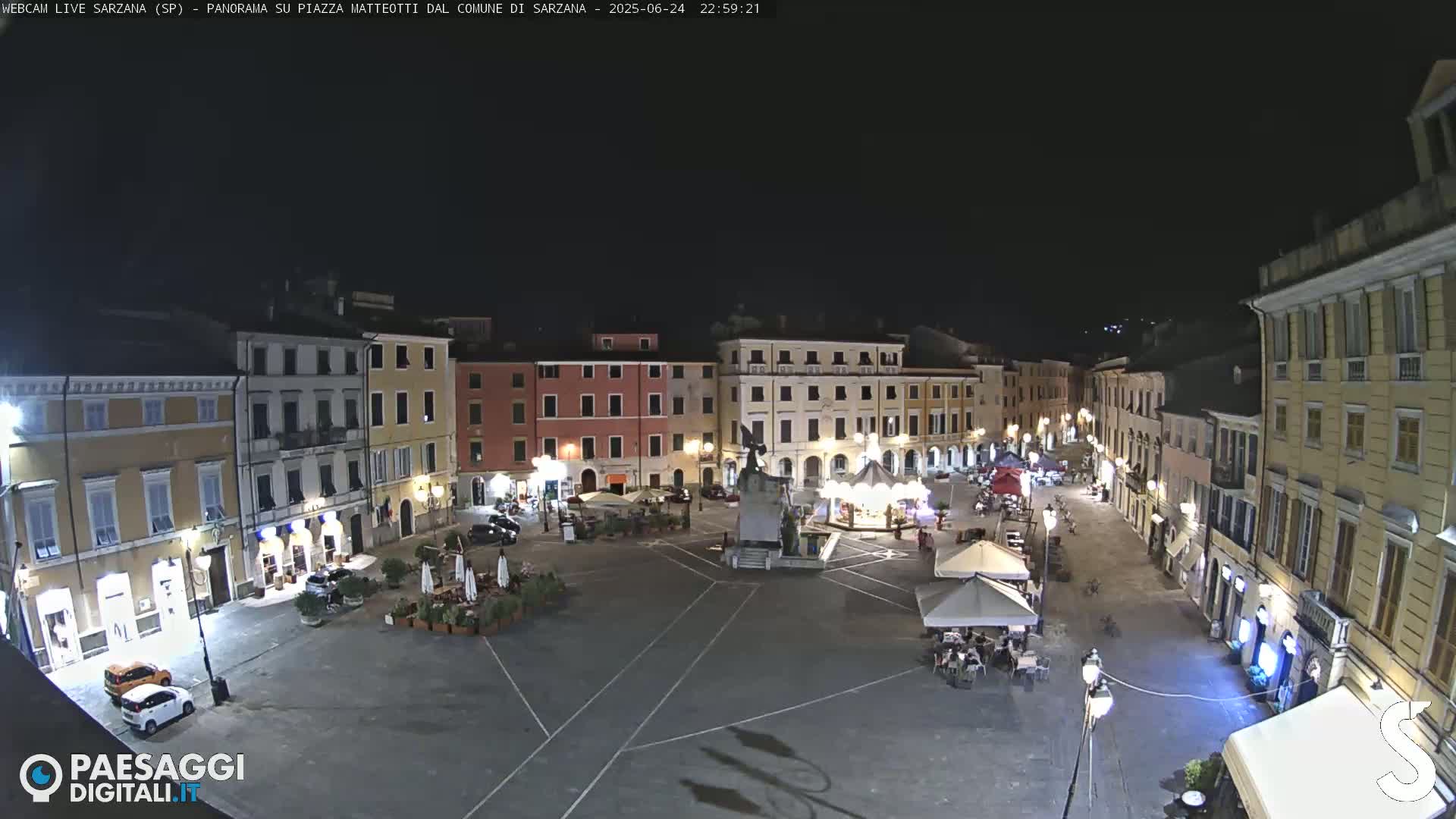 Sarzana, Piazza Matteotti Square Live Cam - La Spezia, Liguria, Italy