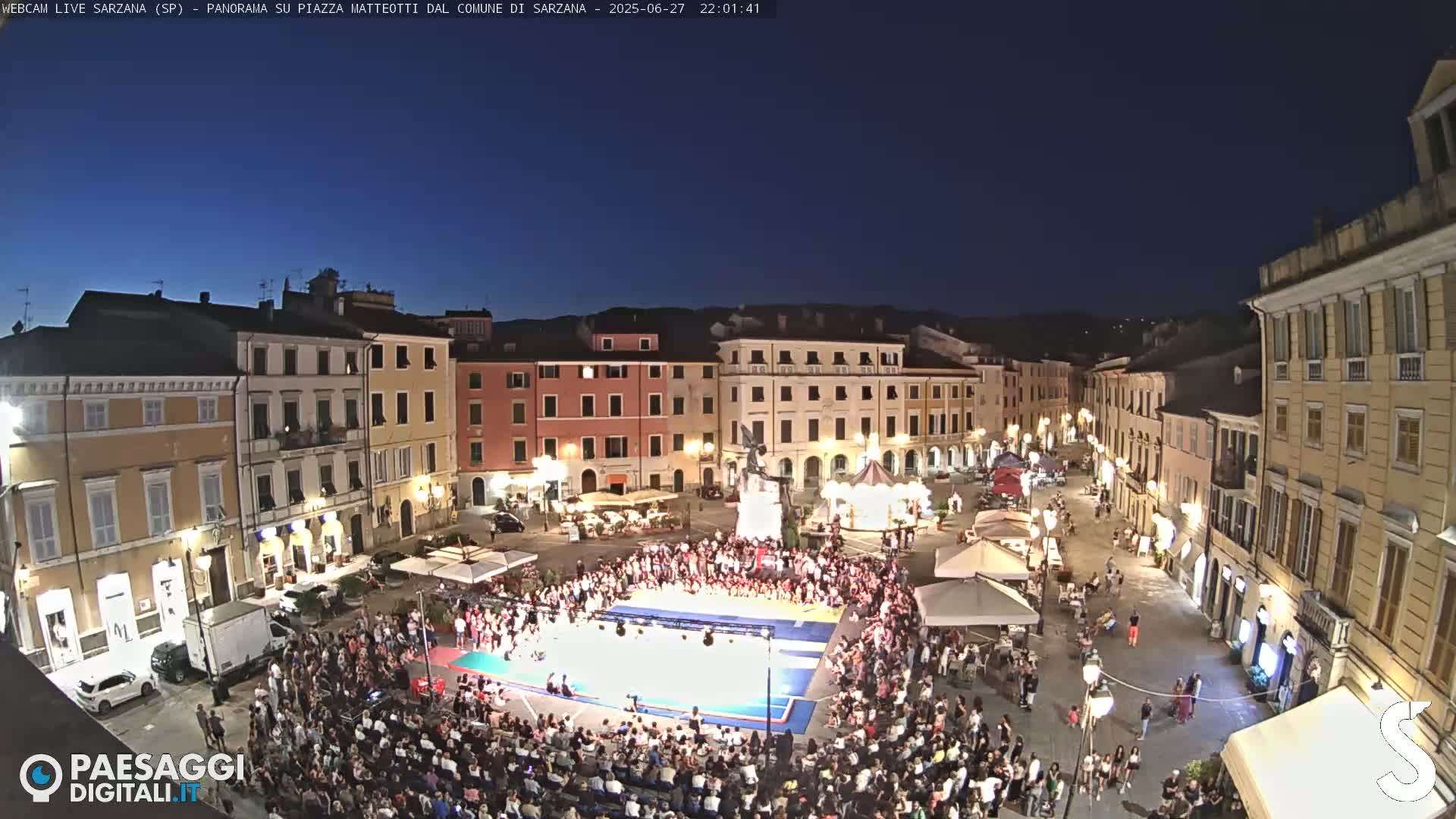 Sarzana, Piazza Matteotti Square Live Cam - La Spezia, Liguria, Italy