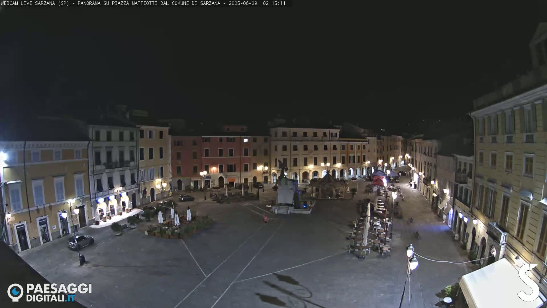 Sarzana, Piazza Matteotti Square Live Cam - La Spezia, Liguria, Italy