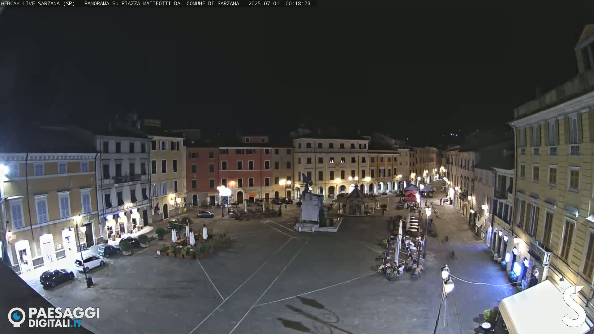 Sarzana, Piazza Matteotti Square Live Cam - La Spezia, Liguria, Italy